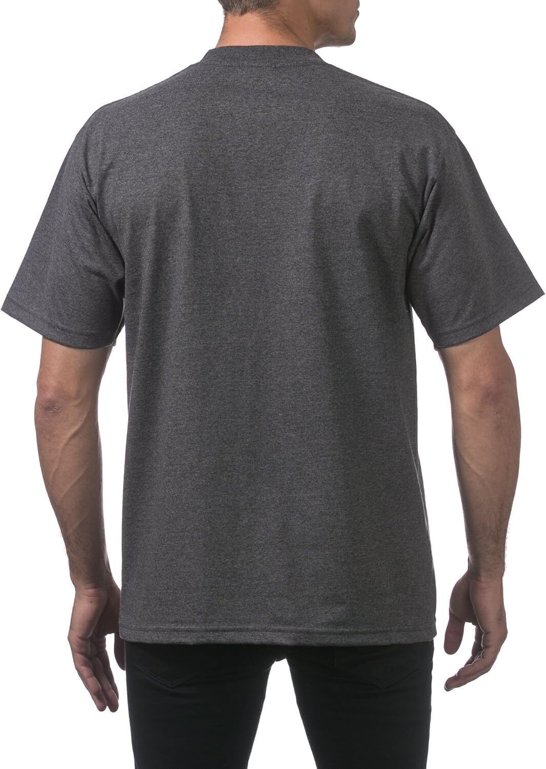 12 Pcs-Men's Heavyweight Cotton Short Sleeve Crew Neck T-Shirt