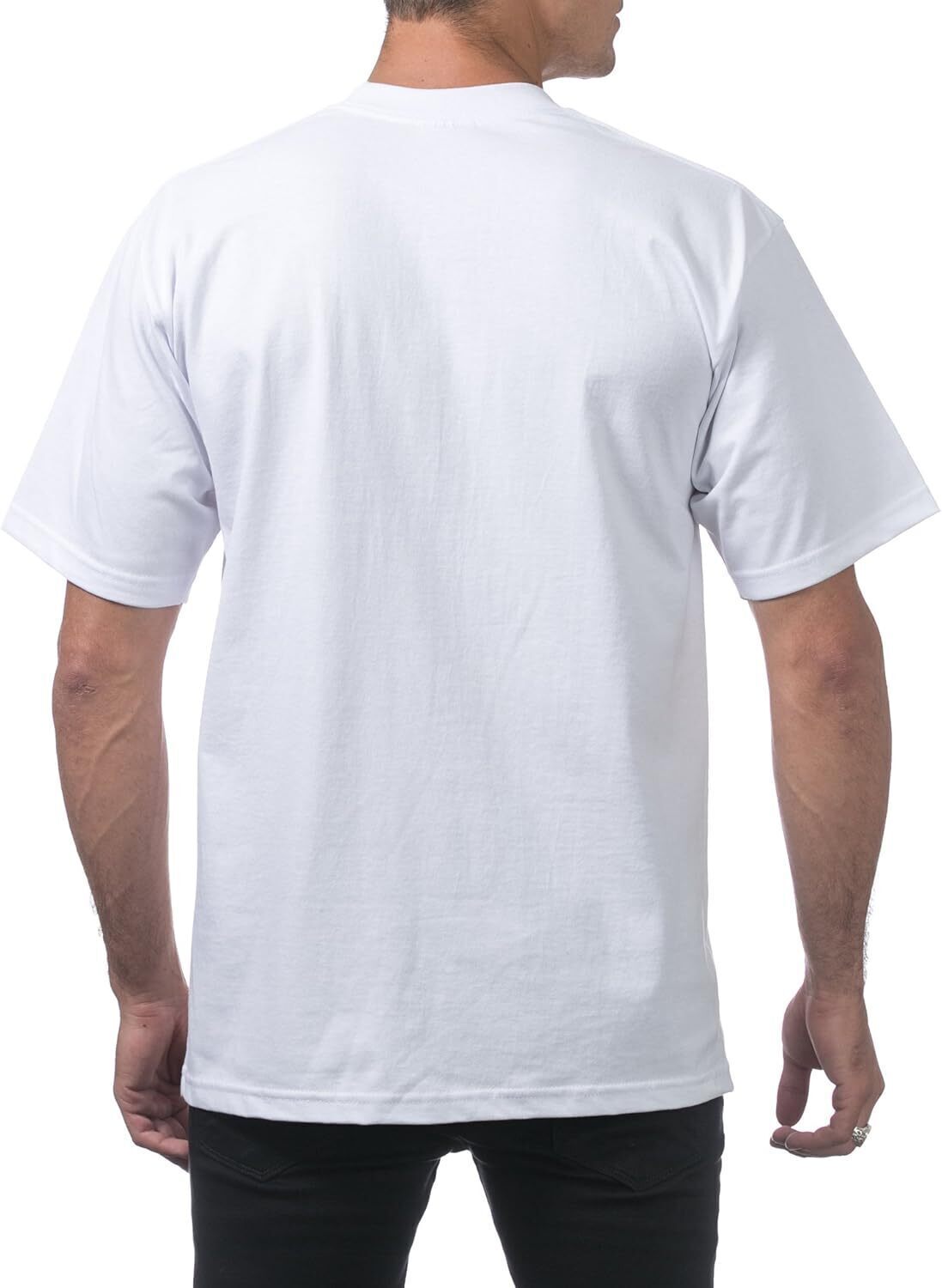 12 Pcs-Men's Heavyweight Cotton Short Sleeve Crew Neck T-Shirt