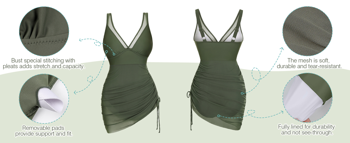 bathing suit for women tummy control