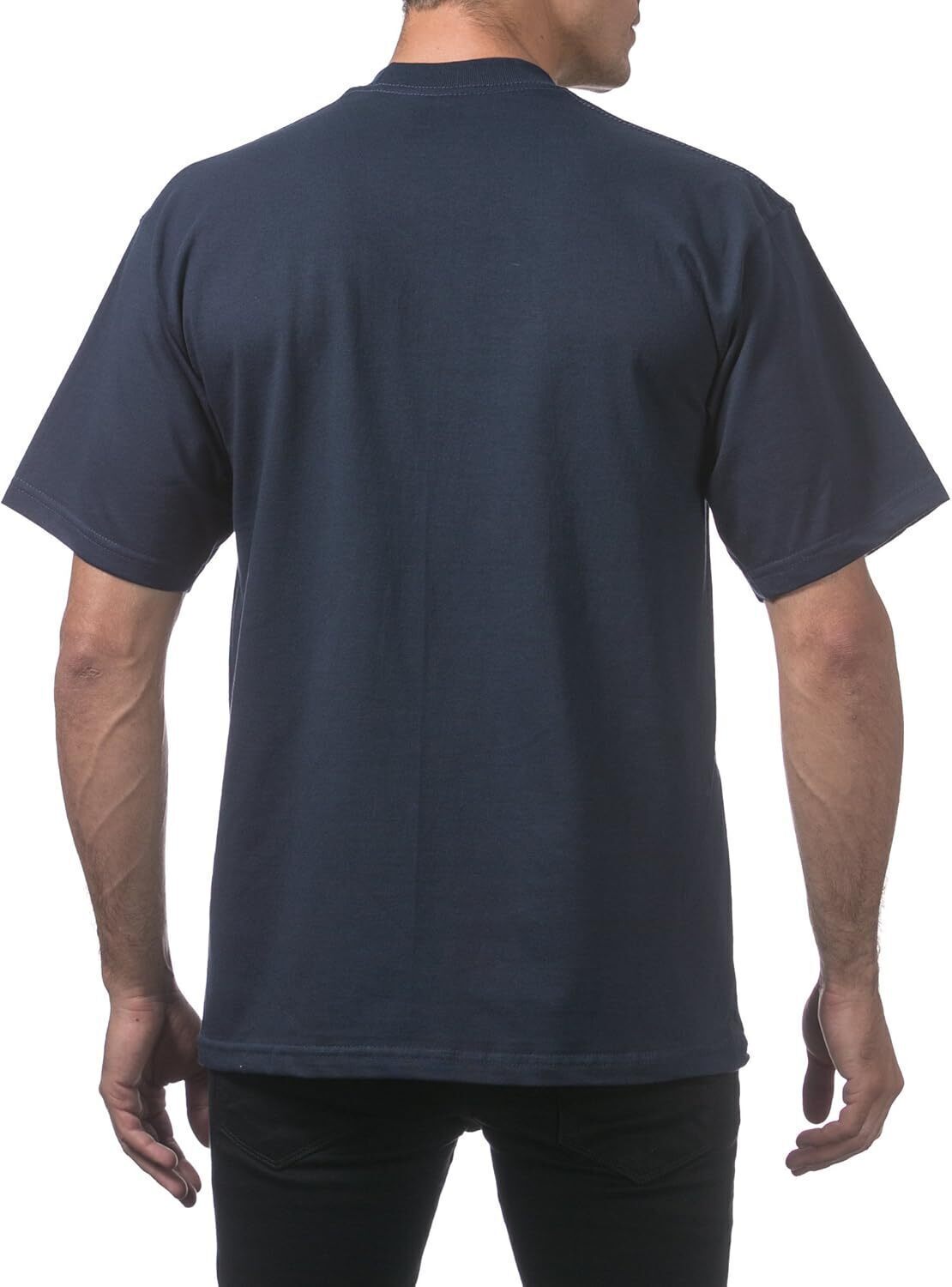 12 Pcs-Men's Heavyweight Cotton Short Sleeve Crew Neck T-Shirt