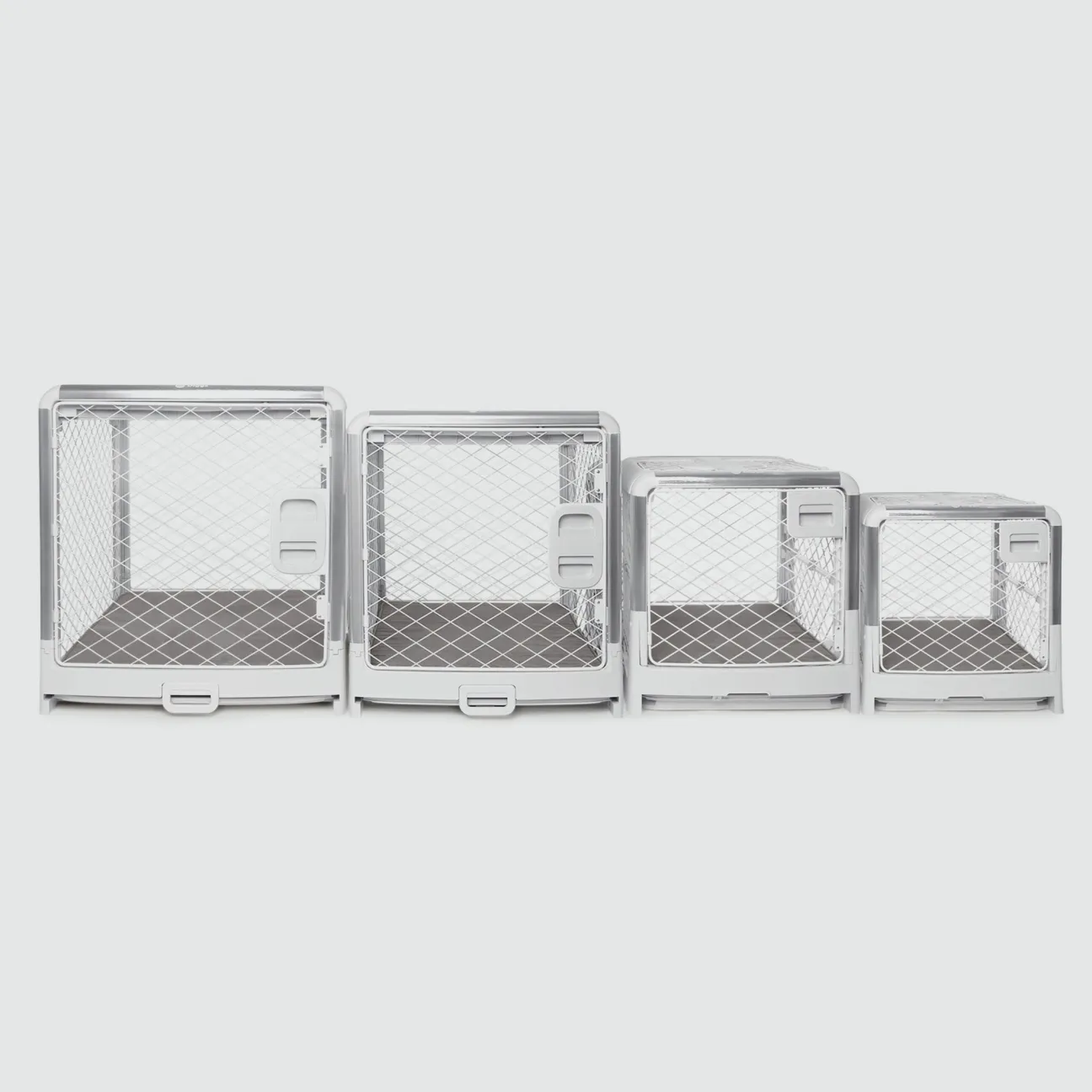 Collapsible Dog Crate with Wheels - Premium Portable Dog Crate - Safe, Stylish, and Convenient Indoor Kennel