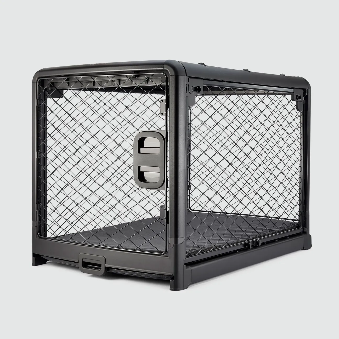 Collapsible Dog Crate with Wheels - Premium Portable Dog Crate - Safe, Stylish, and Convenient Indoor Kennel