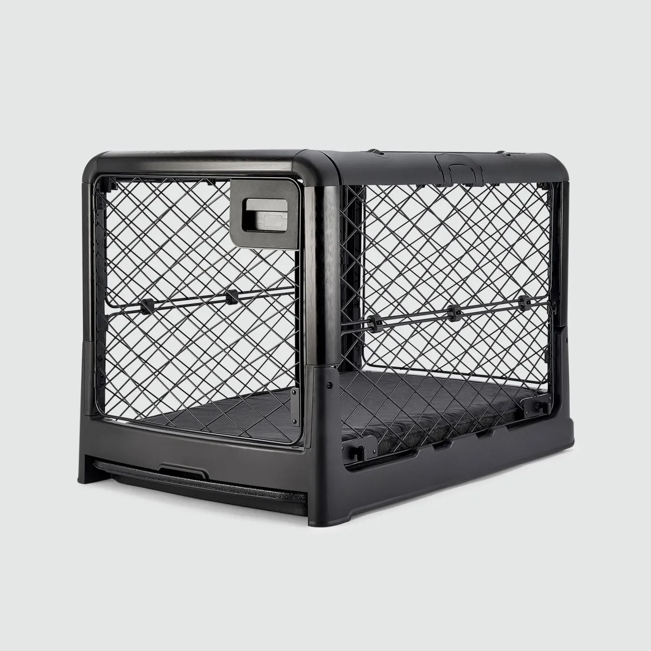 Collapsible Dog Crate with Wheels - Premium Portable Dog Crate - Safe, Stylish, and Convenient Indoor Kennel