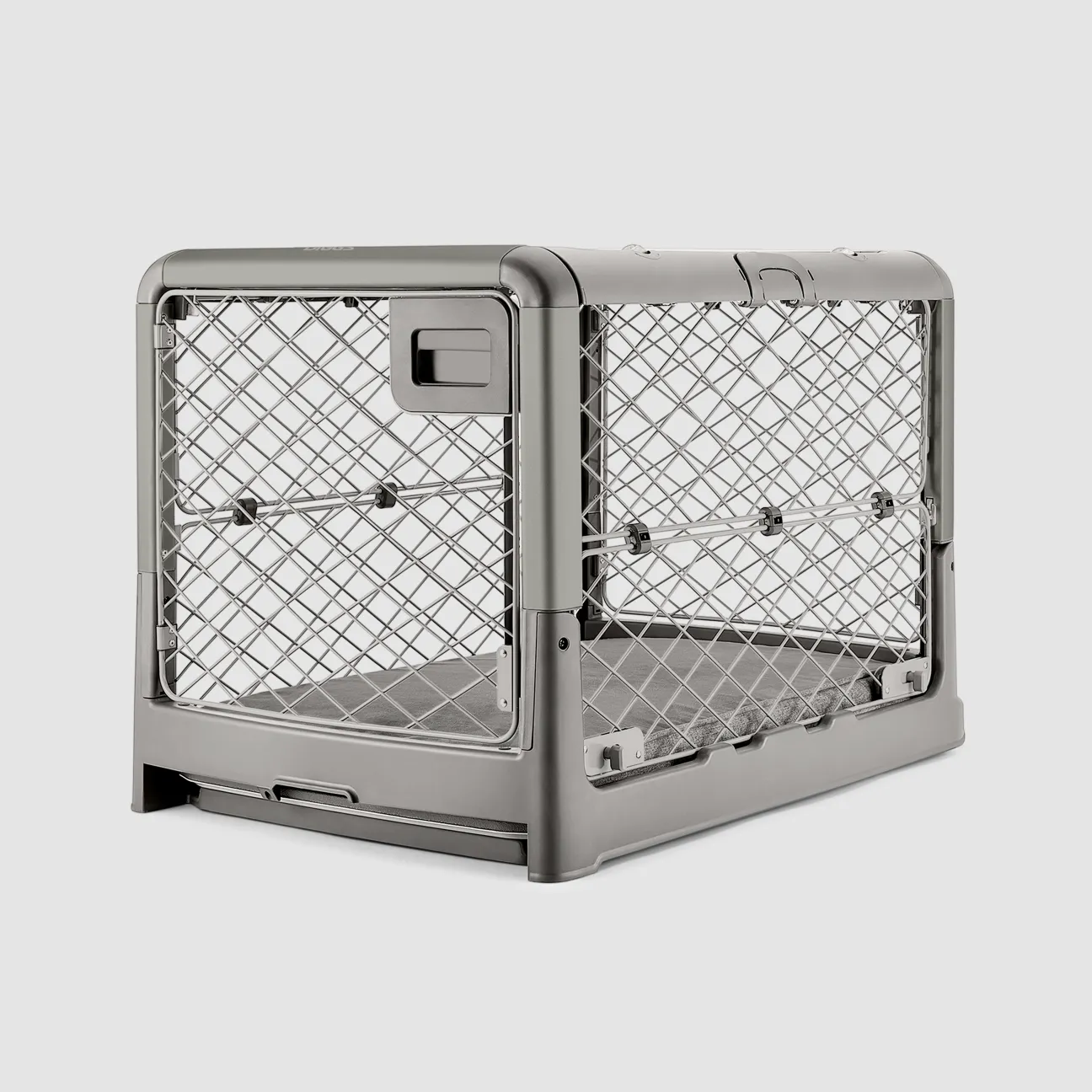 Collapsible Dog Crate with Wheels - Premium Portable Dog Crate - Safe, Stylish, and Convenient Indoor Kennel