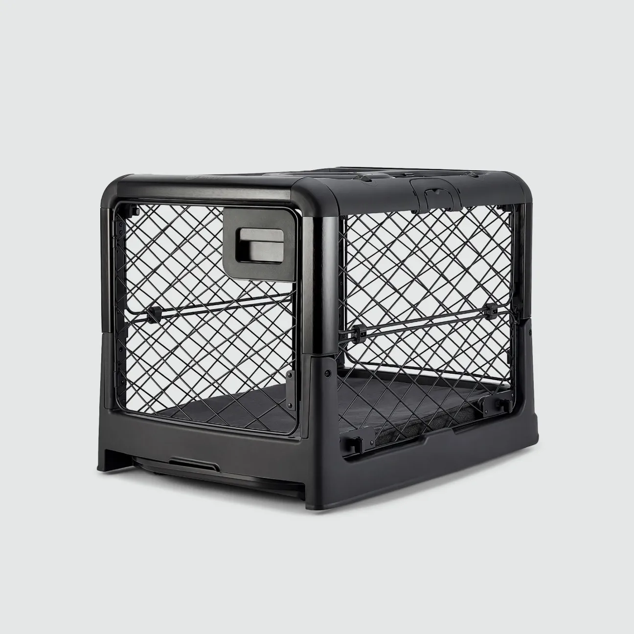 Collapsible Dog Crate with Wheels - Premium Portable Dog Crate - Safe, Stylish, and Convenient Indoor Kennel