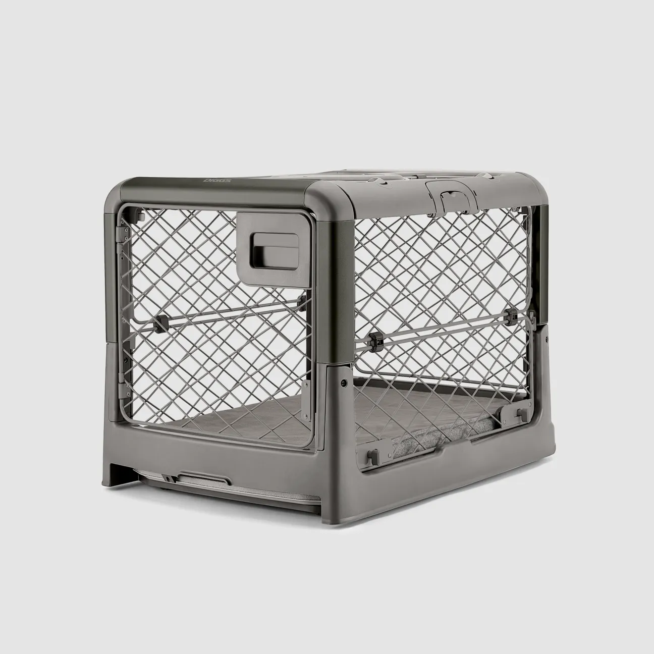Collapsible Dog Crate with Wheels - Premium Portable Dog Crate - Safe, Stylish, and Convenient Indoor Kennel