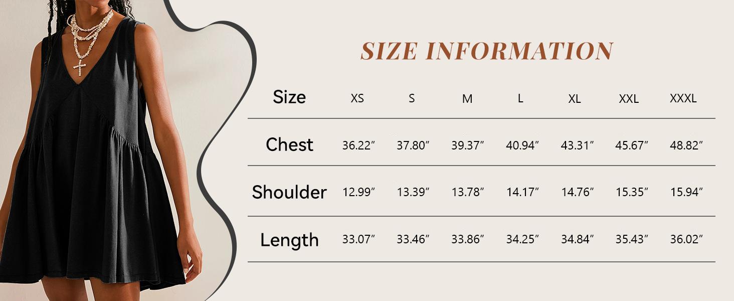 Yeokou Women's Minimalist Casual Wear A-Line Sleeveless V-Neck Mini Dress - Basic Boho Style Women's Clothes, Pleated Swing Flowy Beach Sundress with Pockets,summerwins