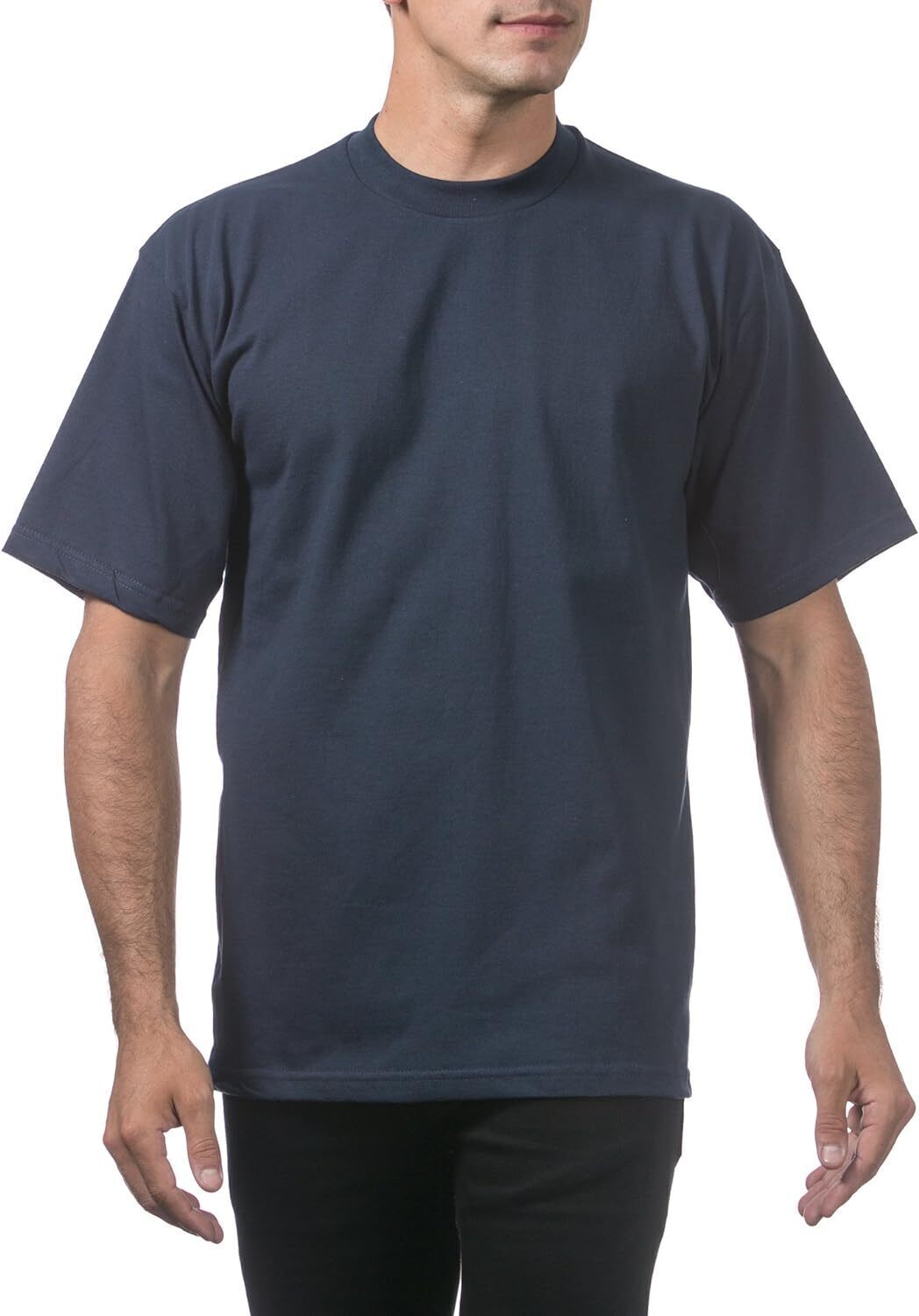 12 Pcs-Men's Heavyweight Cotton Short Sleeve Crew Neck T-Shirt