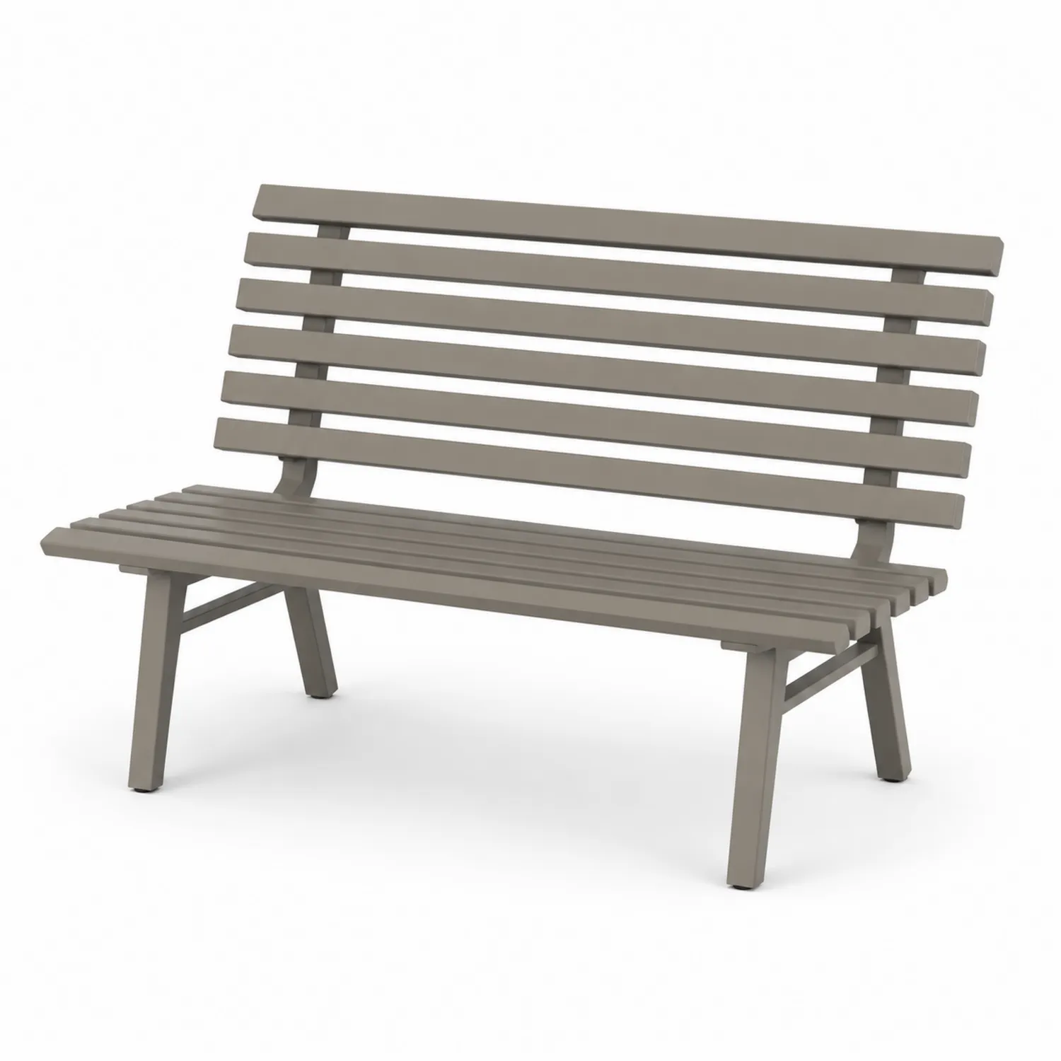 Gartenbank Metall Braun 120cm