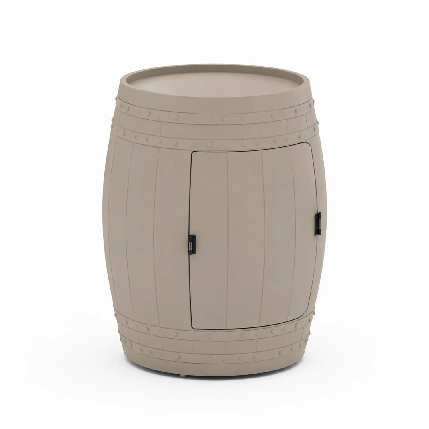 Beistelltisch Fassform Beige Polypropylen