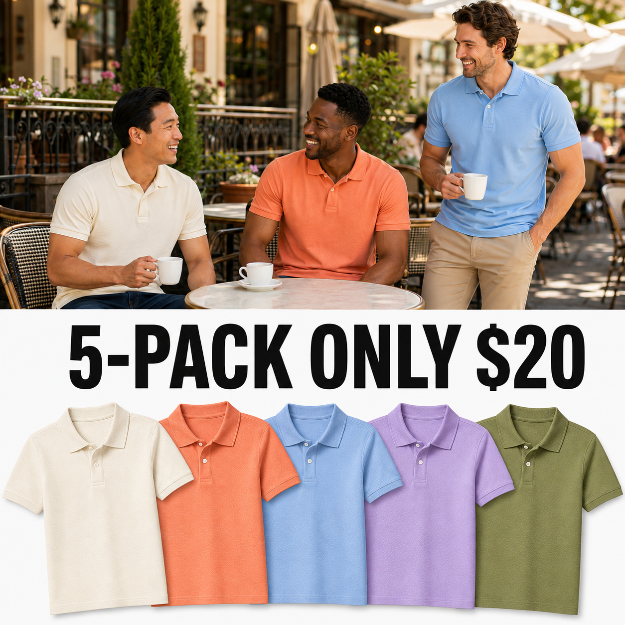 Men’s Classic Piqué Polo Shirts – Short Sleeve Casual Essentials