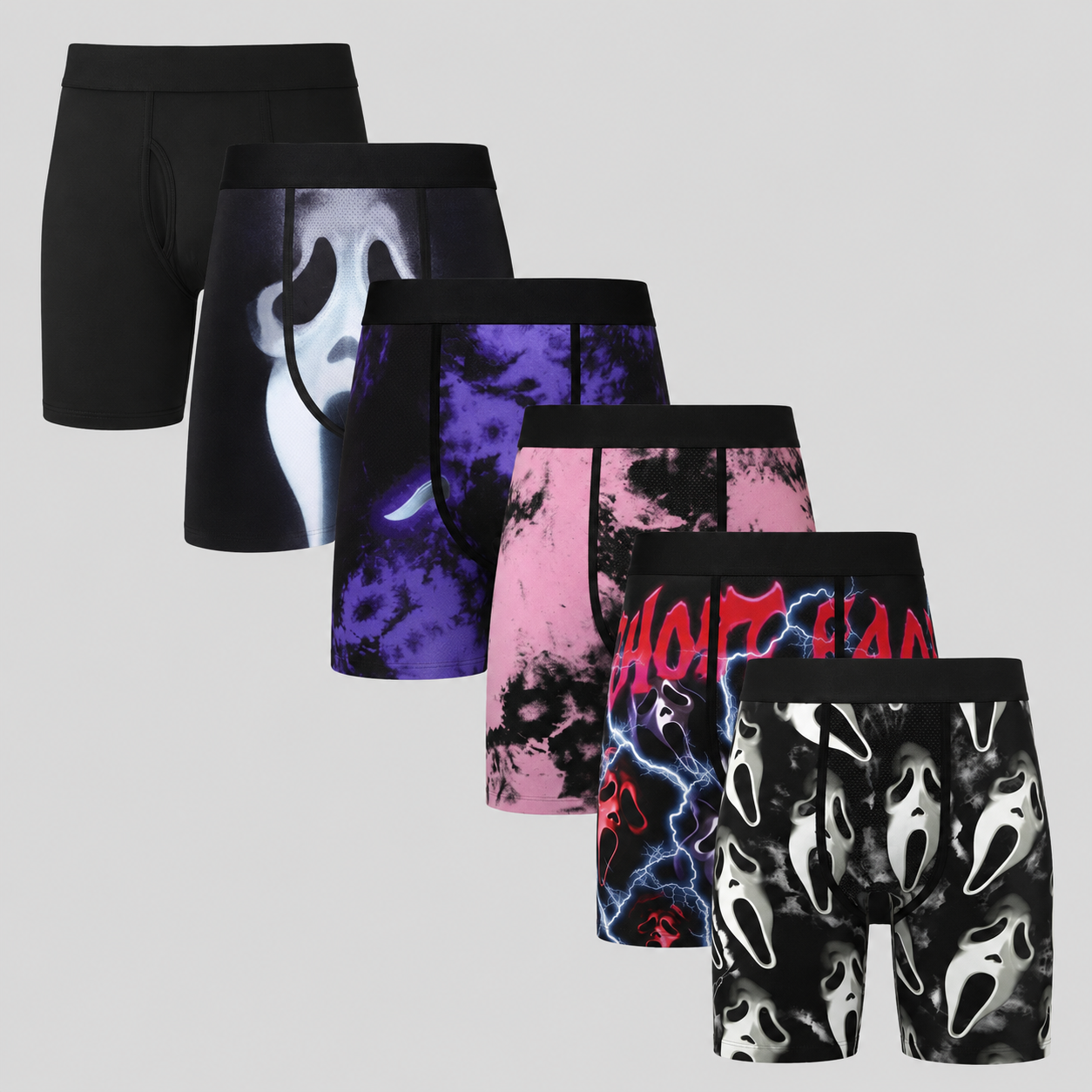 Men's Novelty Graphic Long Leg Boxer Briefs
