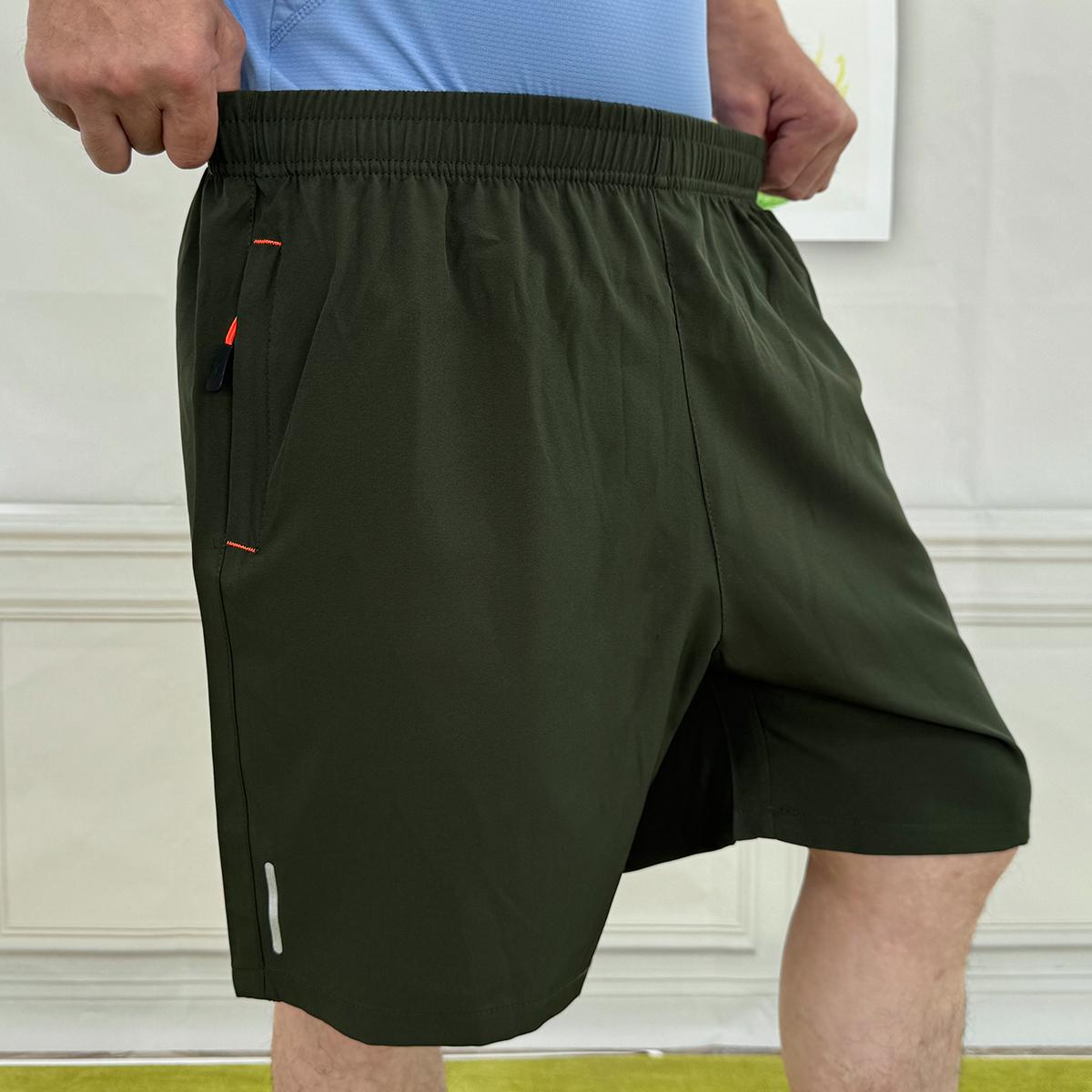 Mr.Pink Men's 5-Pack Dry-Fit Body-Fitting Solid Color Athleisure Gym Shorts - Mens Clothing, Breathable Bottoms with Zippered Pockets, Drawstring Waist, Multi-Size, Pocketed for Gym & Outdoor Wear,father'sdaygifts