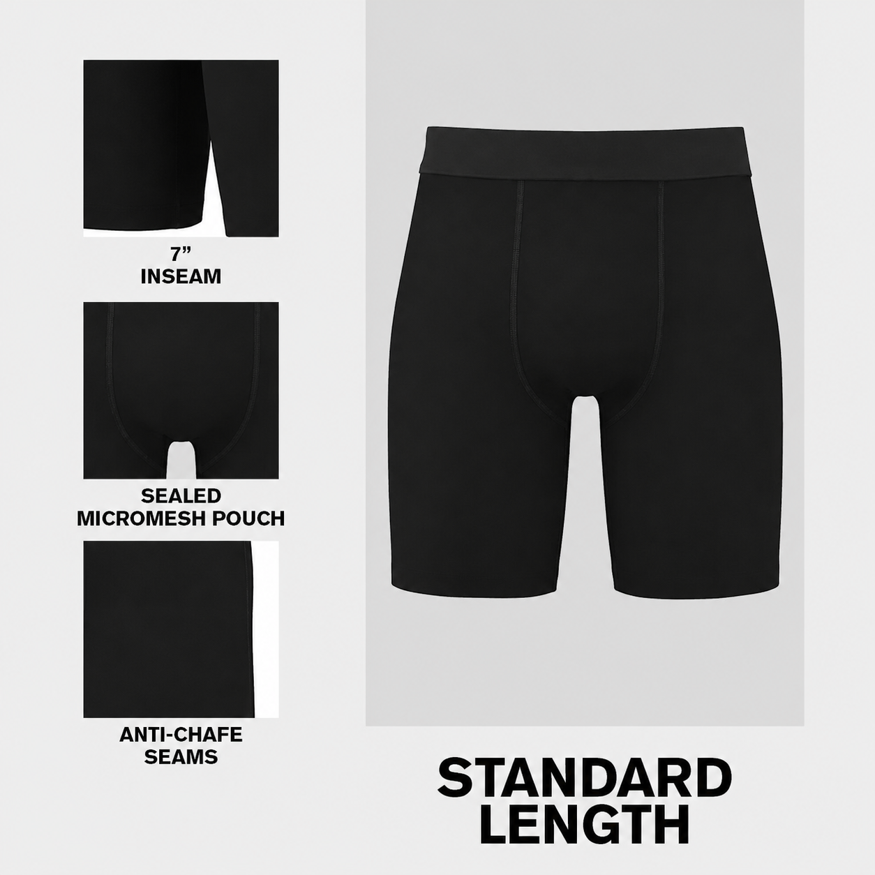 Men's Novelty Graphic Long Leg Boxer Briefs