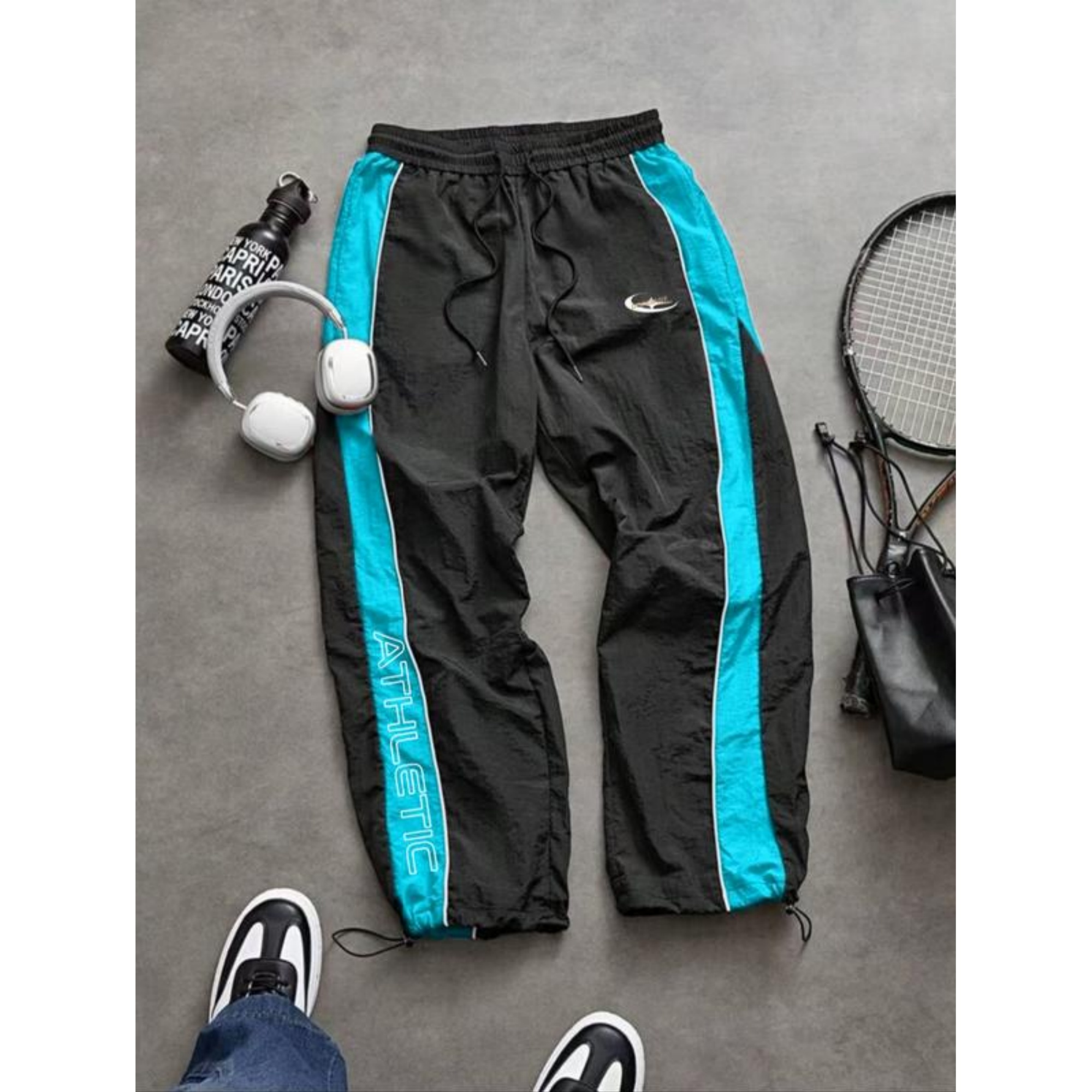 Unisex Casual Printed Elastic Cuff Sport Pants