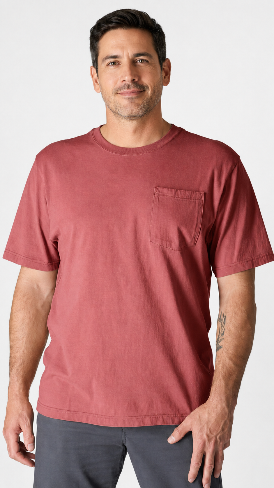 Men's Workwear Loose Fit Heavyweight Short-Sleeve Pocket T-Shirt (Also Available in Big & Tall)