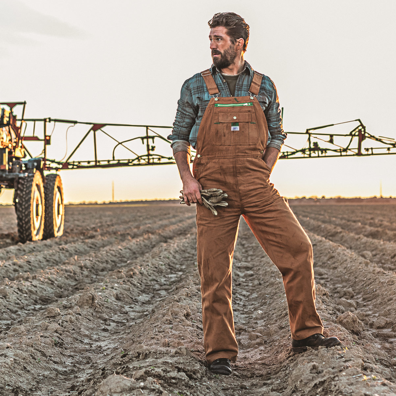 Men's Denim Stonewashed Bib Overall