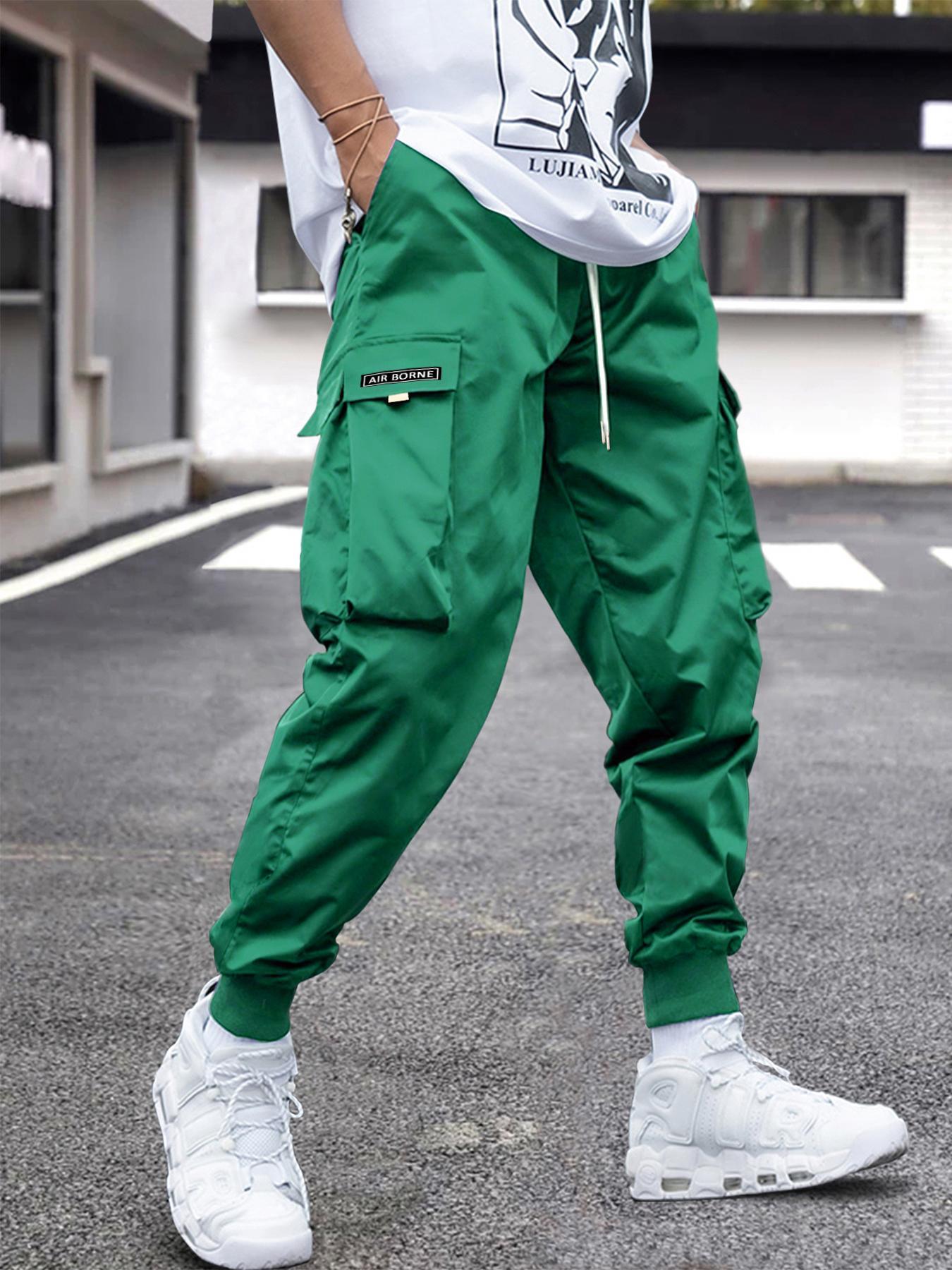 Men's Flap Pocket Drawstring Cargo Pants, Loose Drawstring Waist Jogger Trousers, Summer, Men Clothes, Please Purchase A Size Up Men's Flap Pocket Drawstring Cargo Pants, Loose Drawstring Waist Jogger Trousers, Summer, Men Clothes, Please Purchase A Size Up