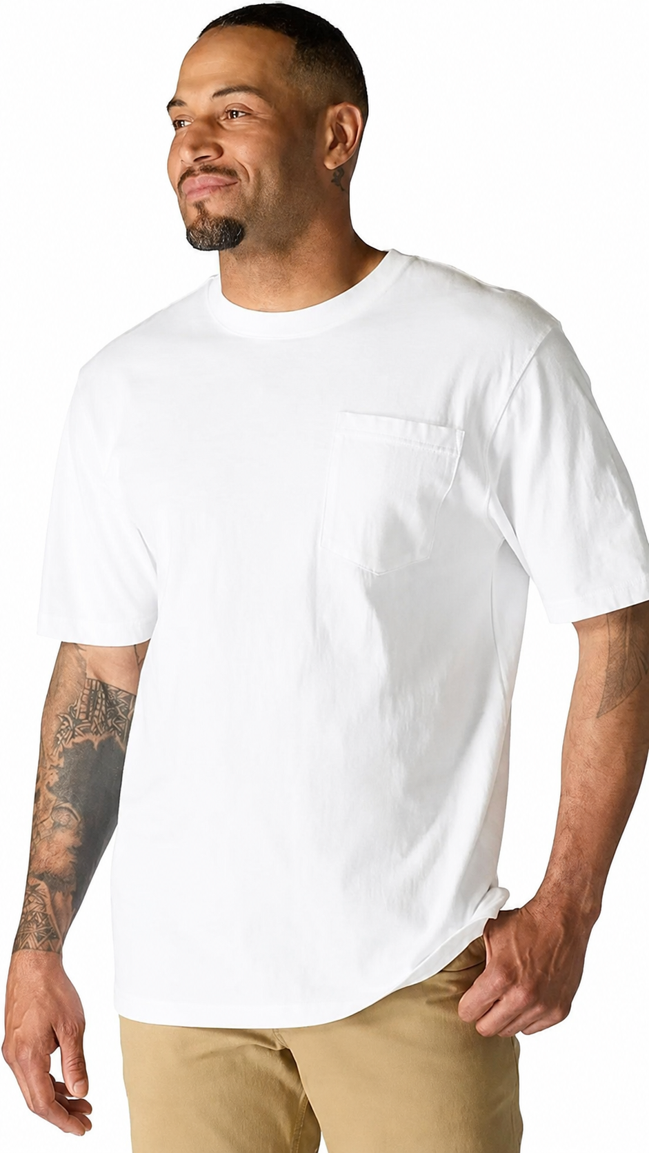 Men's Workwear Loose Fit Heavyweight Short-Sleeve Pocket T-Shirt (Also Available in Big & Tall)