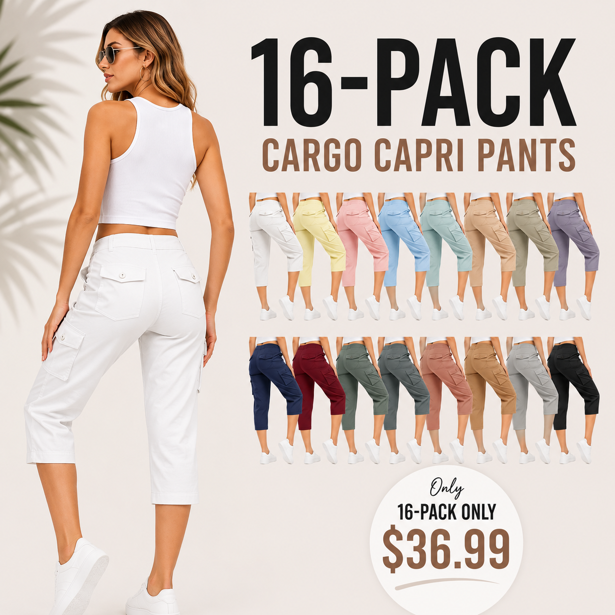 ❤️Women's Lightweight Cargo Capris