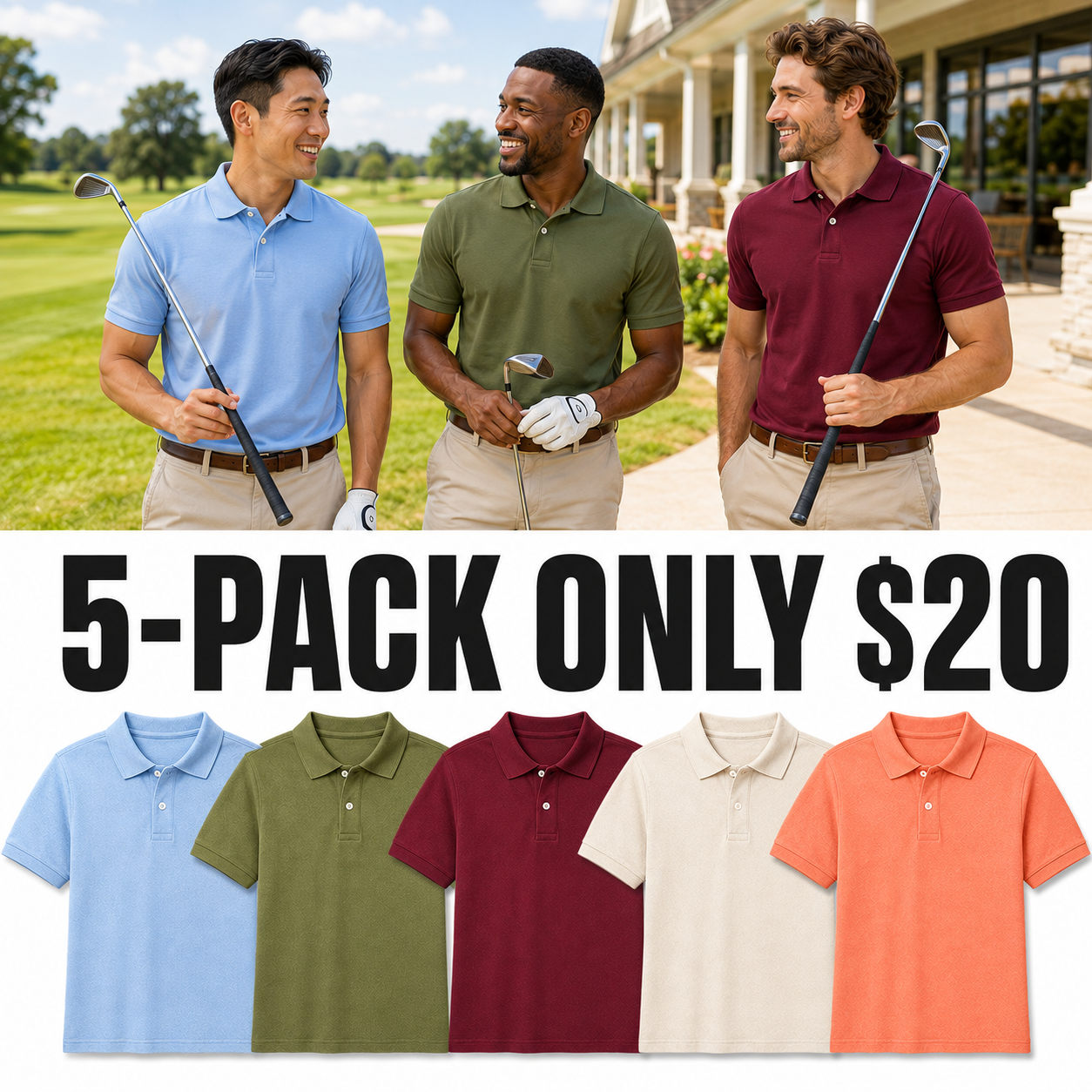 Men’s Classic Piqué Polo Shirts – Short Sleeve Casual Essentials