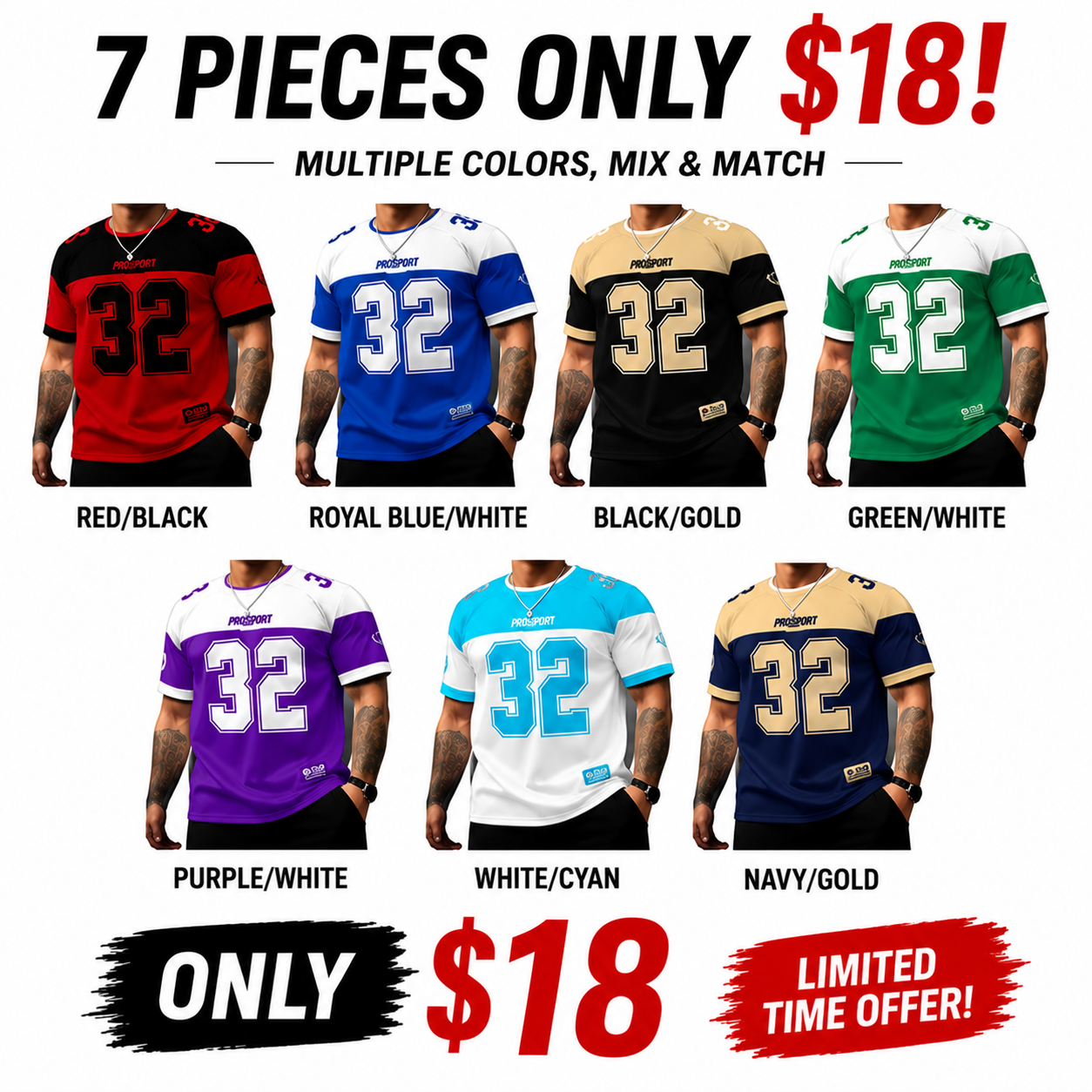 Men's Casual Round Neck Short Sleeve T-Shirt, Star & Number Print Stylish Football Jersey, Fitted All Seasons Sports Shirt, Sports Top, Workout Tops, Fitness Workout Shirt