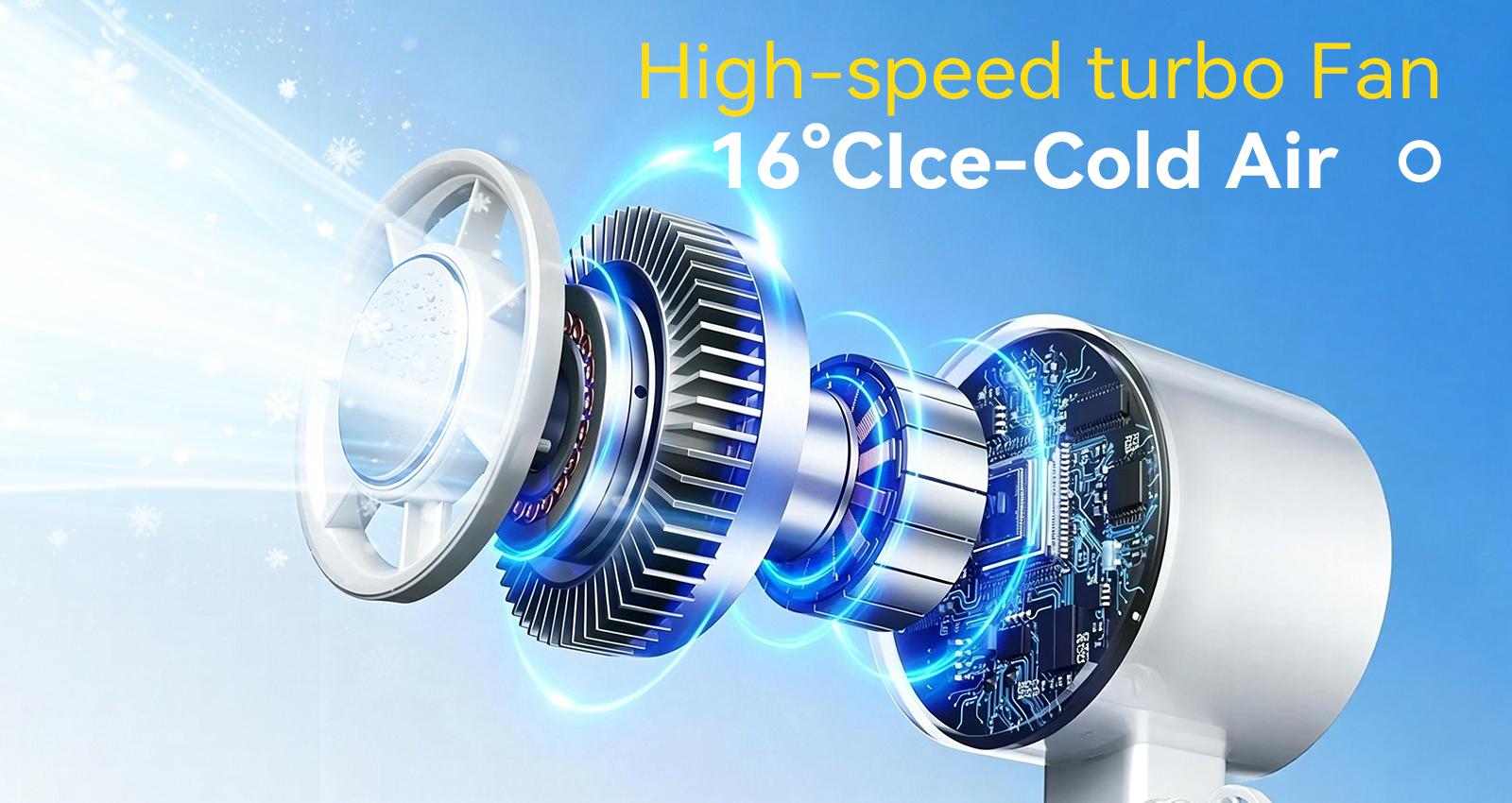 Portable cooling fan cooling structure