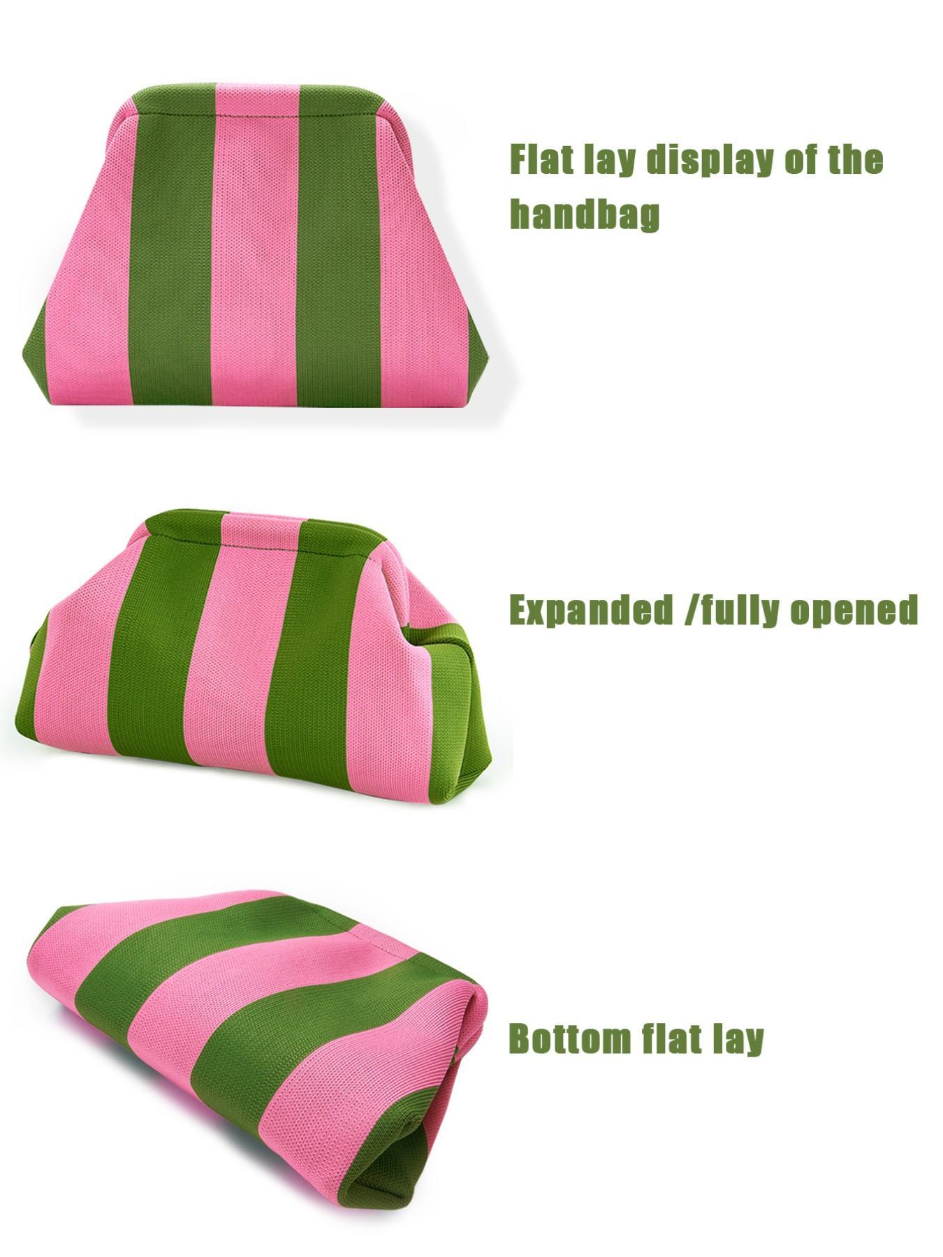 Women's Striped Cloud Handbag