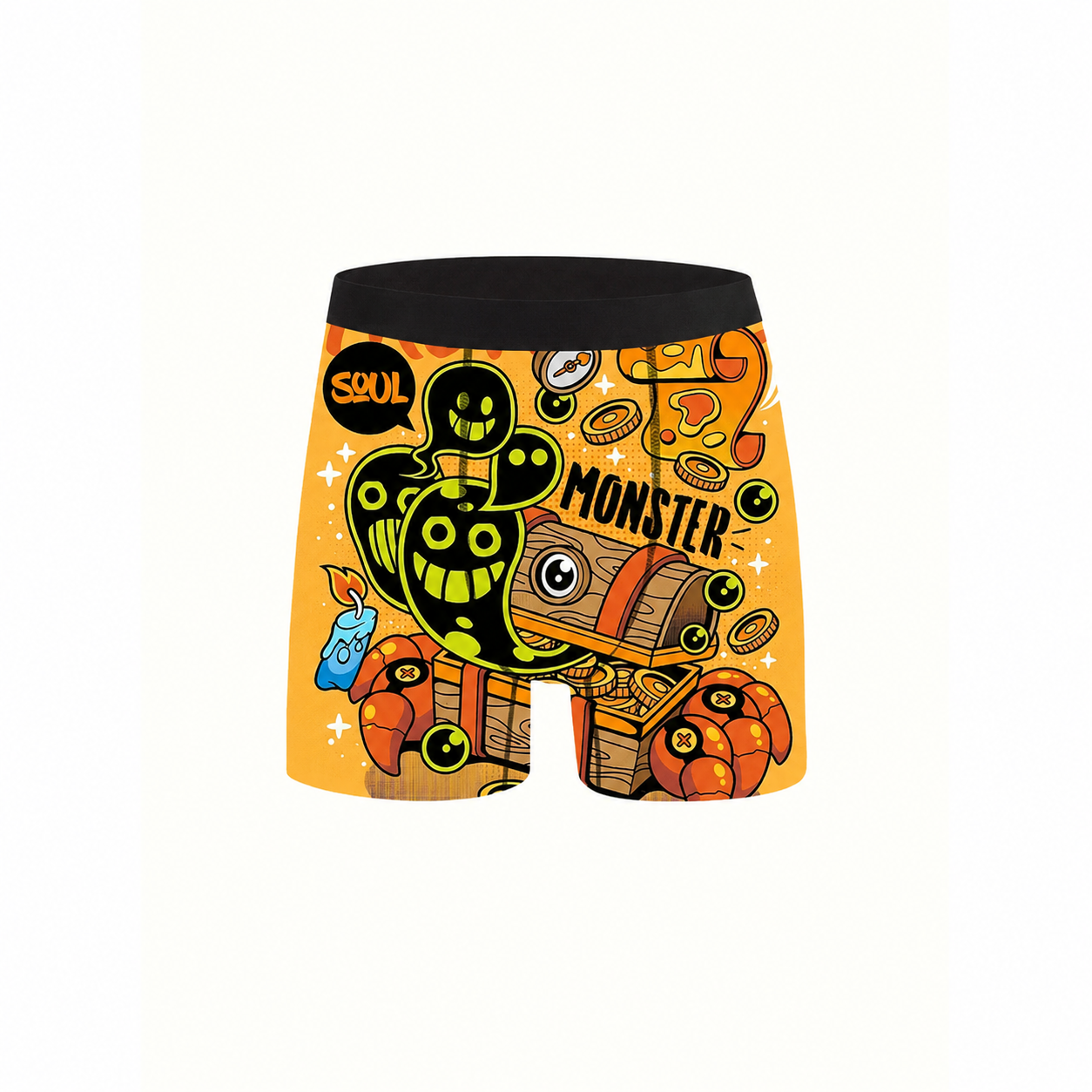 36pcs Men's Cartoon Tie-Dye Striped Boxer Briefs