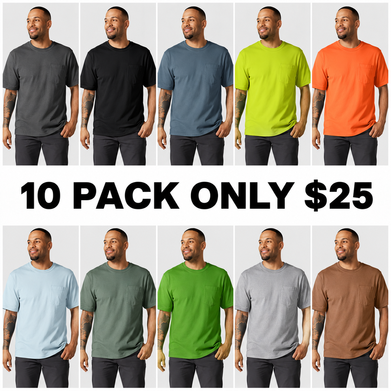 Men's Workwear Pocket T-Shirt (CLEARANCE)