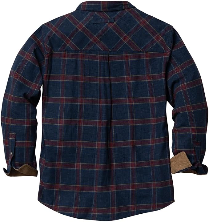 Mens Flannel Long Sleeve Button Down 100% Cotton Shirt