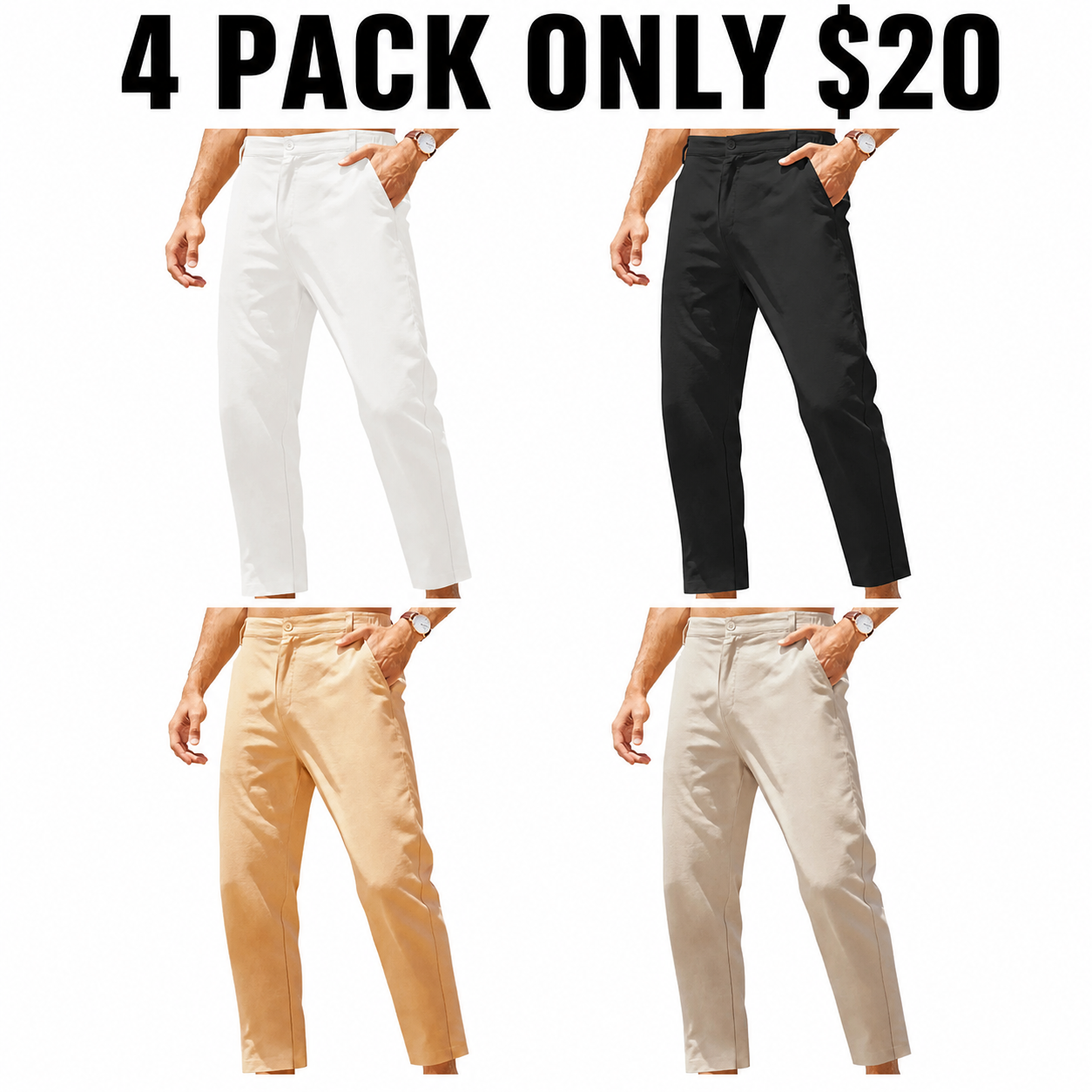 Men's Lightweight Cotton Linen Pants