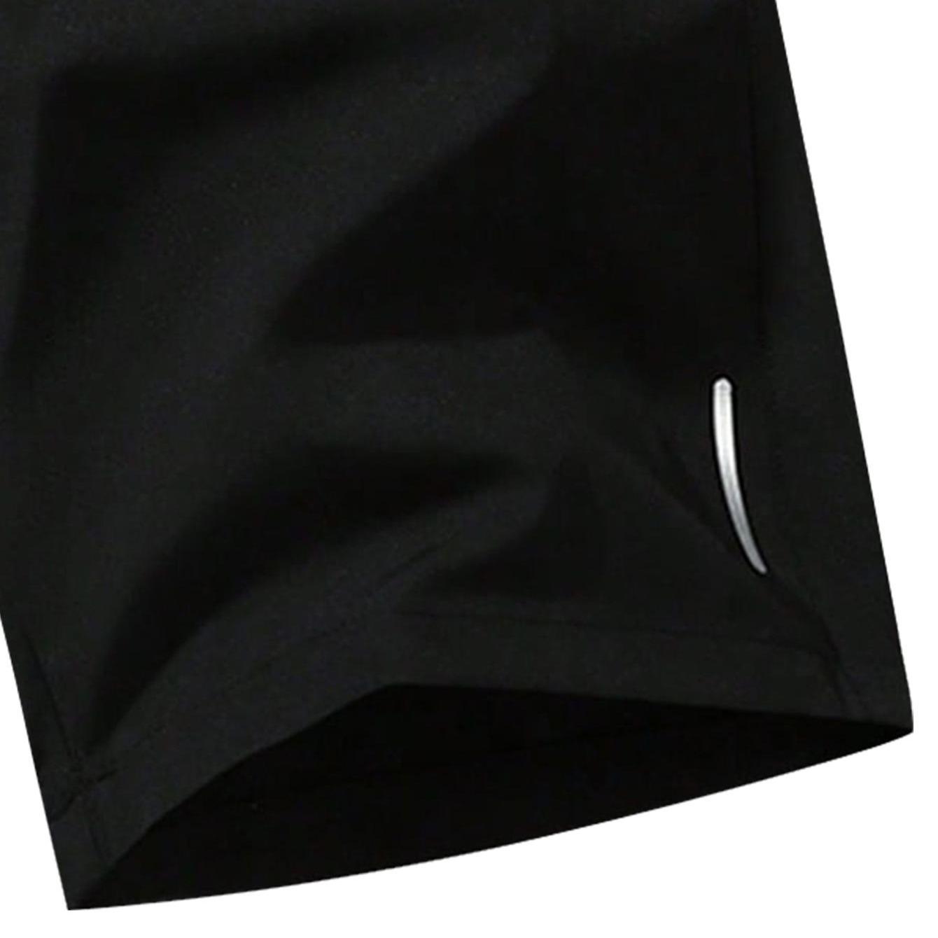 Men&rsquo;s summer shorts set (4 pieces), casual athletic, quick-dry breathable shorts for running and fitness, with drawstring and zippered pockets &mdash; made from breathable, quick-drying, comfortable material &mdash; suitable for outdoor activities.,summervibes summer