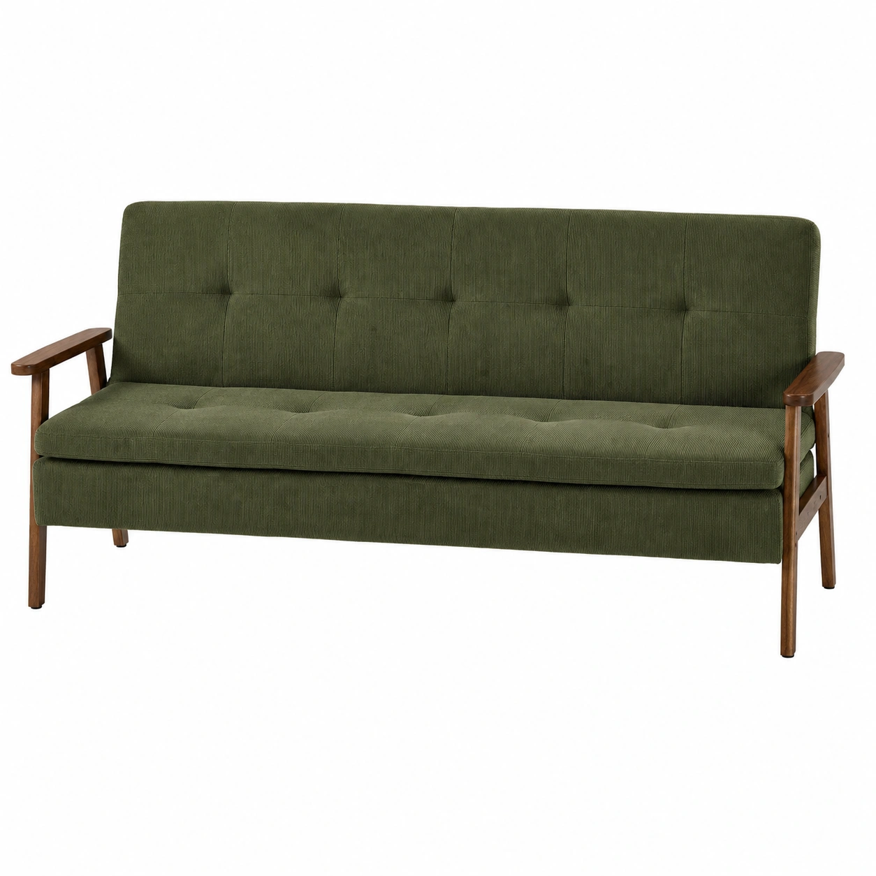 Sofa Cama Corduroy Olive-nordiquea