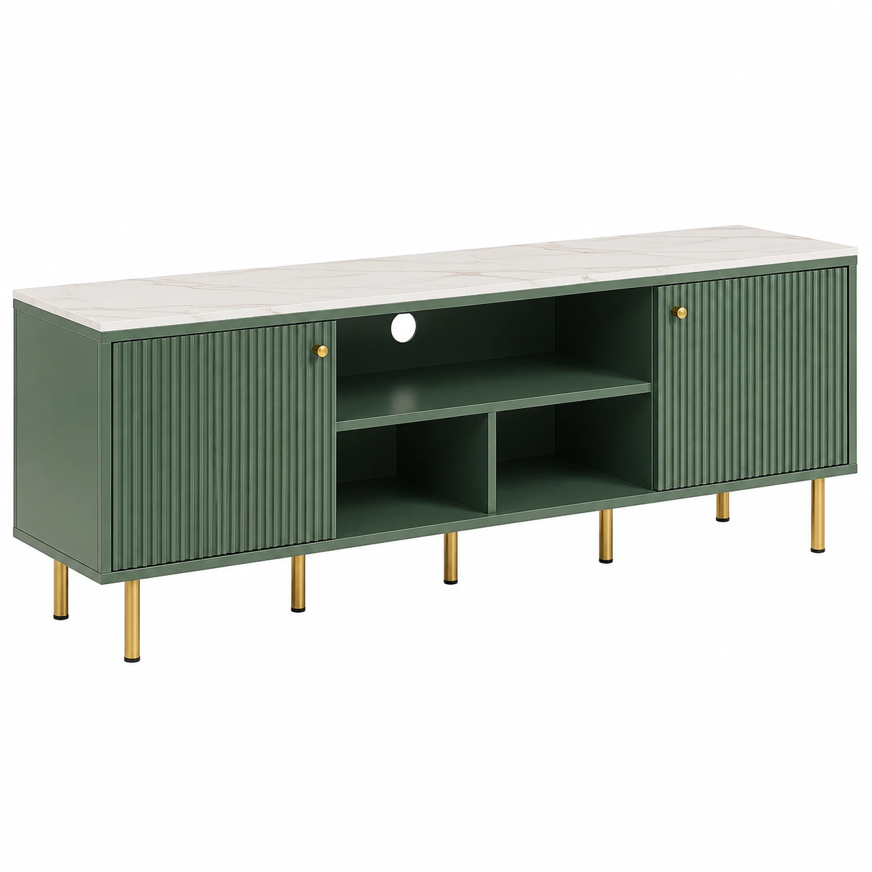 Mueble TV Verde Minimal-nordiquea