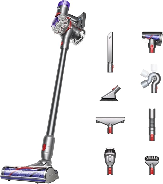 💥 Special offer💥 V8 Cordless Vacuum, Cleans Hard Floors and Carpets, Detangles, Converts to Handheld, 115AW, 2 Power Modes, Up to 40 Minutes¹