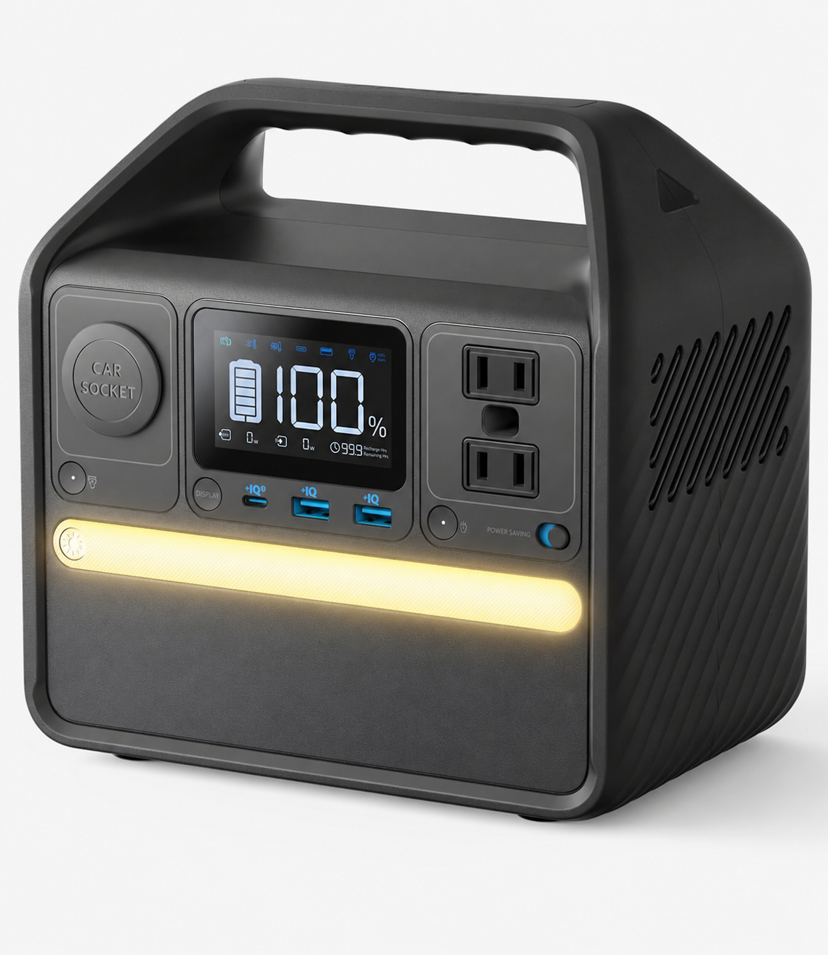 521 Portable Power Station -256Wh 6-Port PowerHouse, 300W (Peak 600W) Solar Generator (Solar Panel Optional), 2 AC Outlets, 60W USB-C PD Output