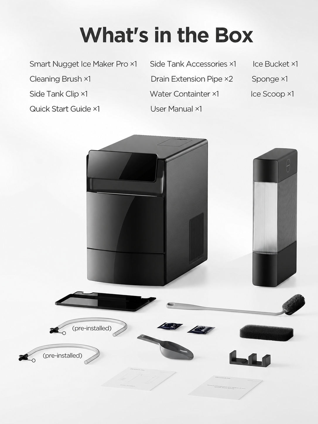 🔥Summer Deal🔥Smart Nugget Ice Maker – Soft Chewable Ice in Just 6 Minutes