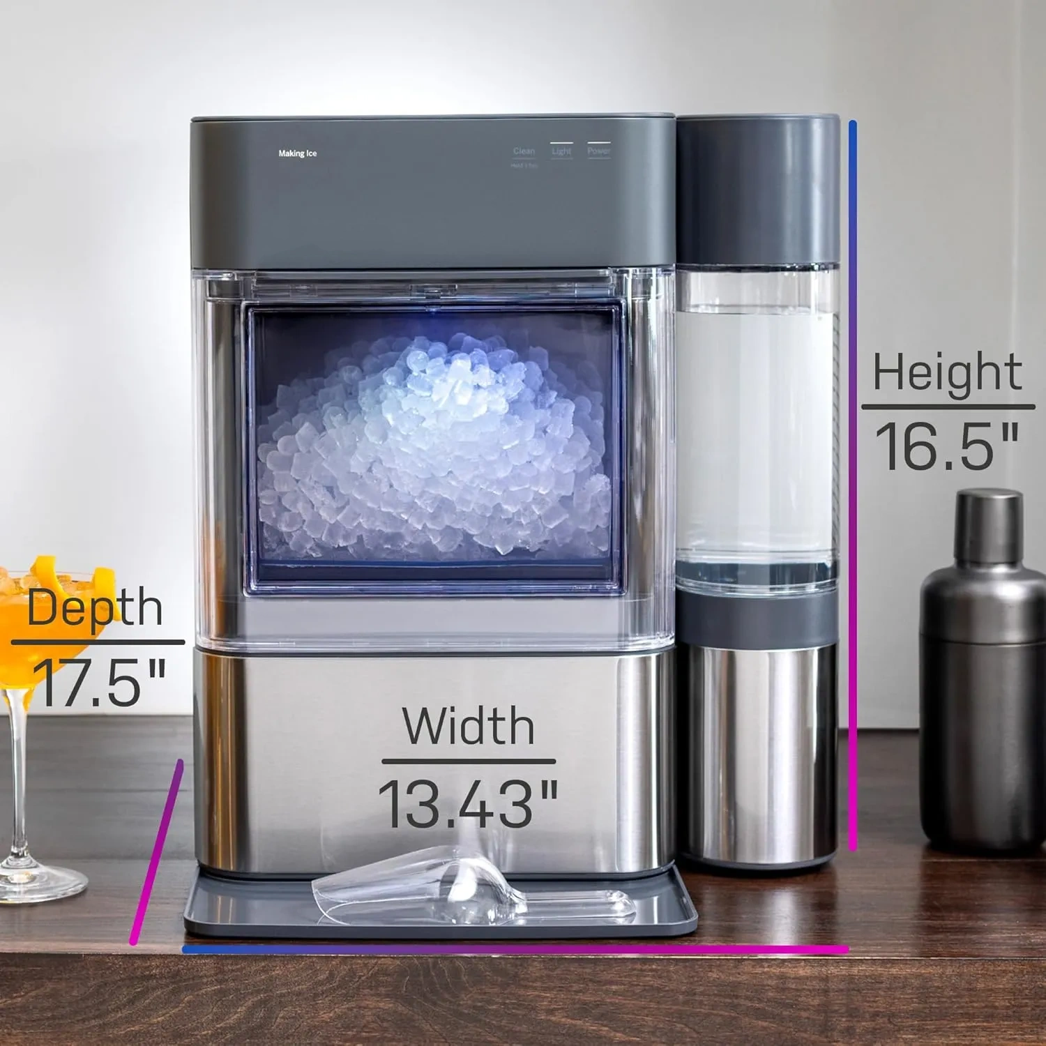 💥Special offer💥Opal 2.0 XL with 1 Gallon Tank, Chewable Crunchable Countertop Nugget Ice Maker