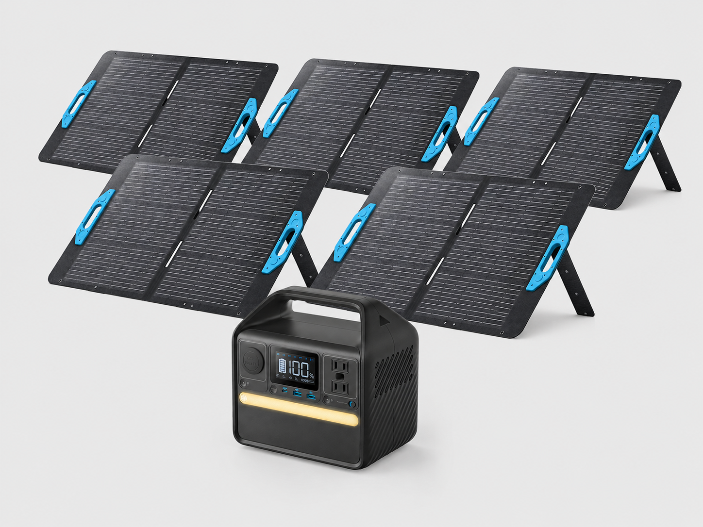 521 Portable Power Station -256Wh 6-Port PowerHouse, 300W (Peak 600W) Solar Generator (Solar Panel Optional), 2 AC Outlets, 60W USB-C PD Output