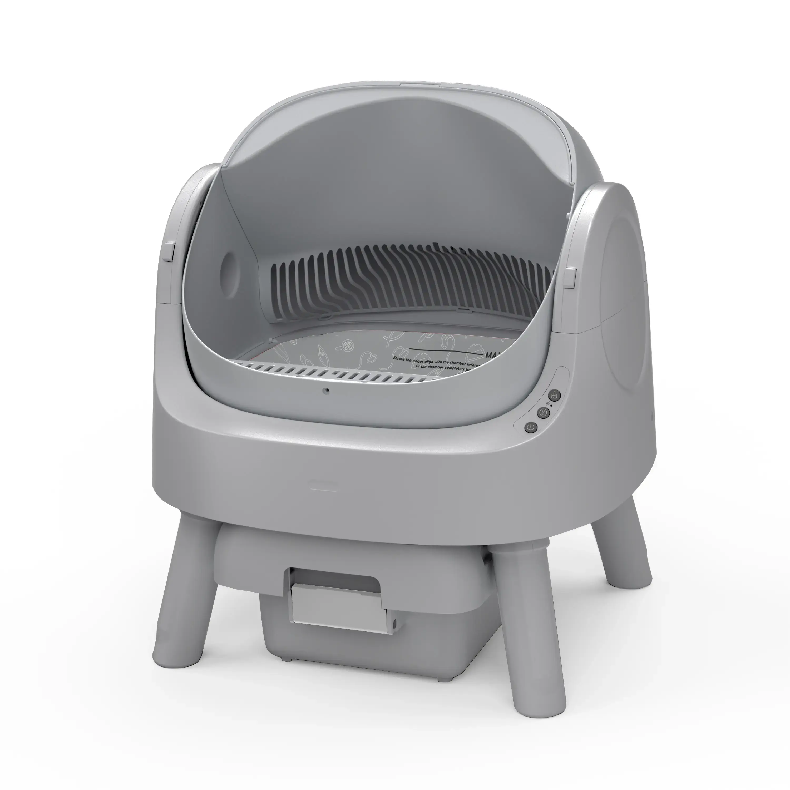 🔥Limited-Time Deal🔥 Open-Top Self-Cleaning Cat Litter Box with Odor Control & Waste Bags