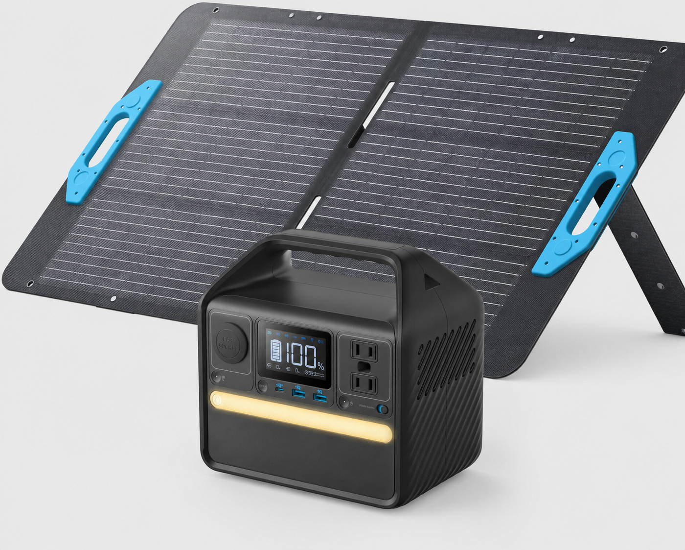 521 Portable Power Station -256Wh 6-Port PowerHouse, 300W (Peak 600W) Solar Generator (Solar Panel Optional), 2 AC Outlets, 60W USB-C PD Output