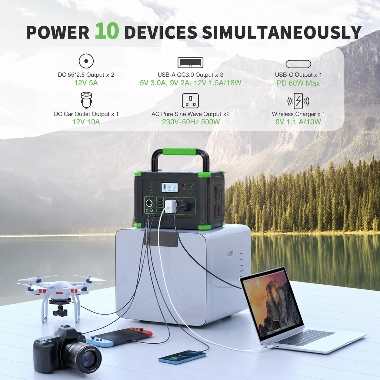 🔥clearance sale🔥Portable Power Station 500w/1000w/2400w