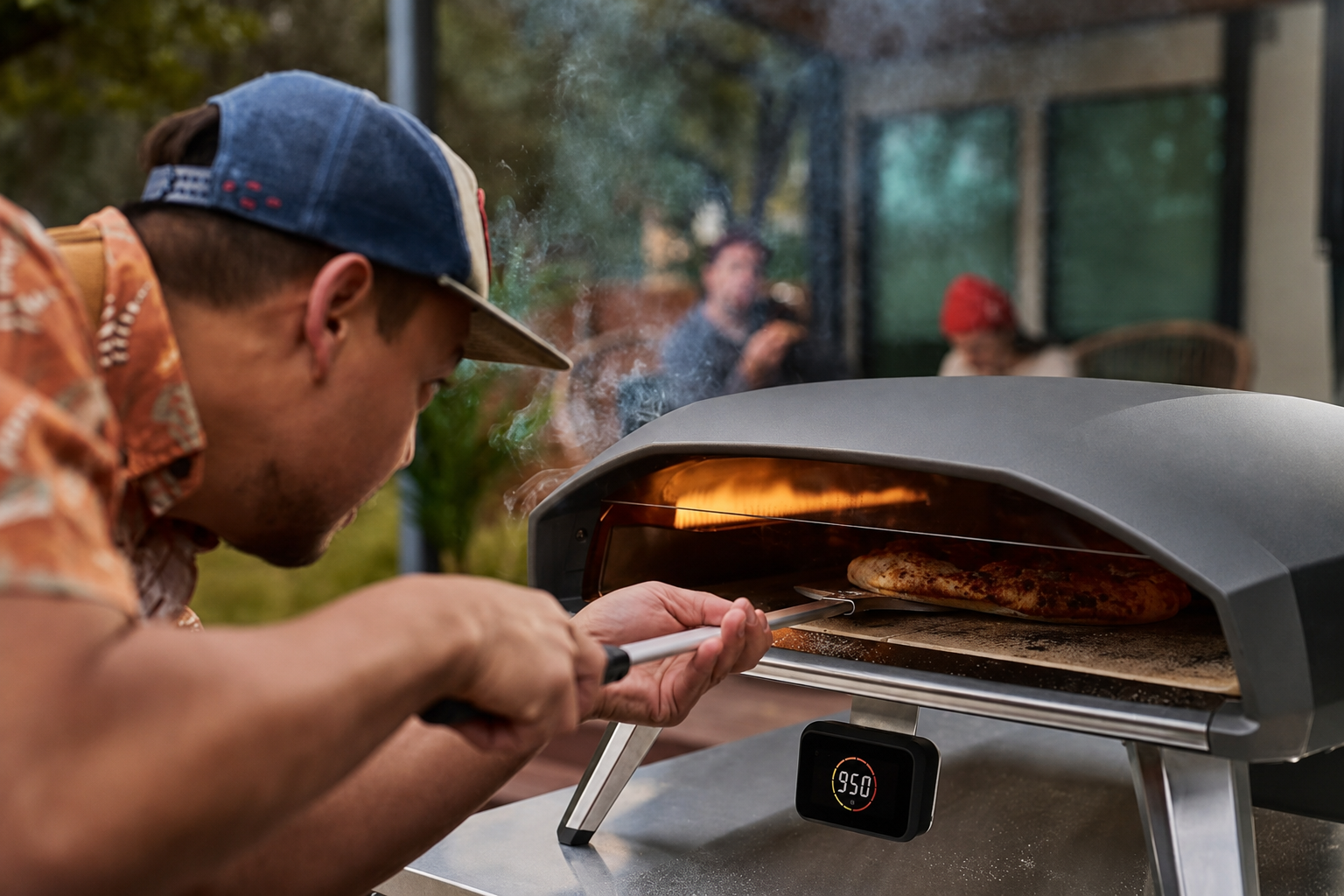  Koda 2 Pro Gas Pizza Oven – 18" Gas Powered Outdoor Oven with 28 mBar Regulator and Gas Hose, Gas powered Portable Pizza Oven - Black