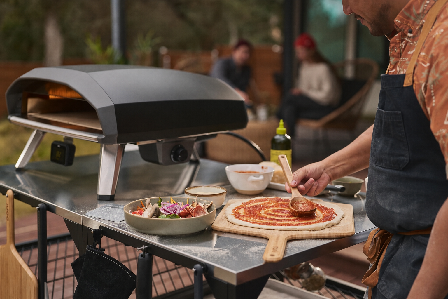  Koda 2 Pro Gas Pizza Oven – 18" Gas Powered Outdoor Oven with 28 mBar Regulator and Gas Hose, Gas powered Portable Pizza Oven - Black