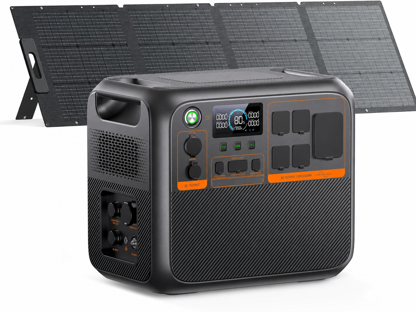 BLUETTI AC180P Portable Power Station, 1440Wh LiFePO4 Battery Backup w/ 4 1800W (2700W Power Lifting) AC Outlets, 0-80% in 45Min, Solar Generator for Camping, Off-grid, Power Outage