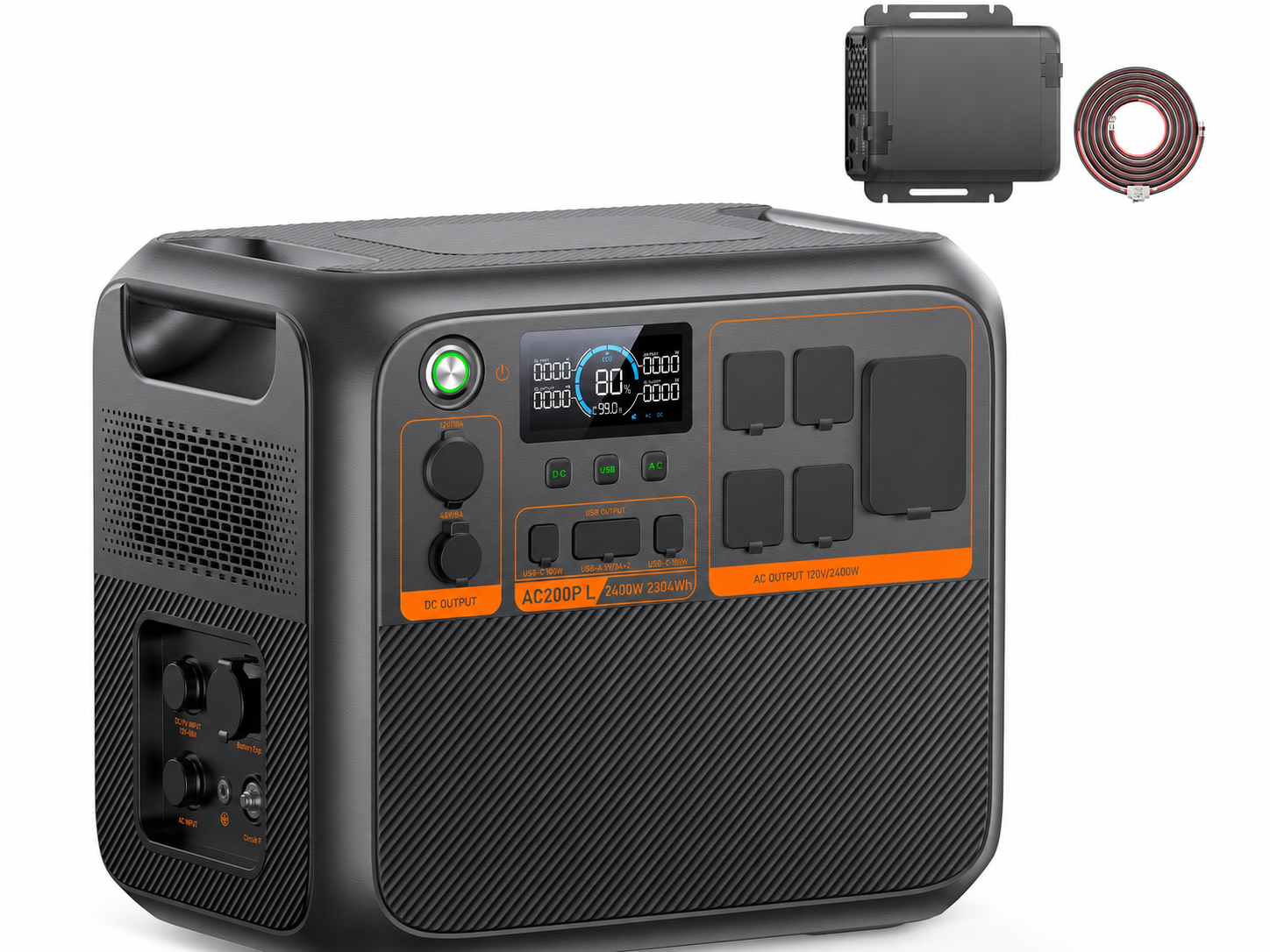 BLUETTI AC180P Portable Power Station, 1440Wh LiFePO4 Battery Backup w/ 4 1800W (2700W Power Lifting) AC Outlets, 0-80% in 45Min, Solar Generator for Camping, Off-grid, Power Outage