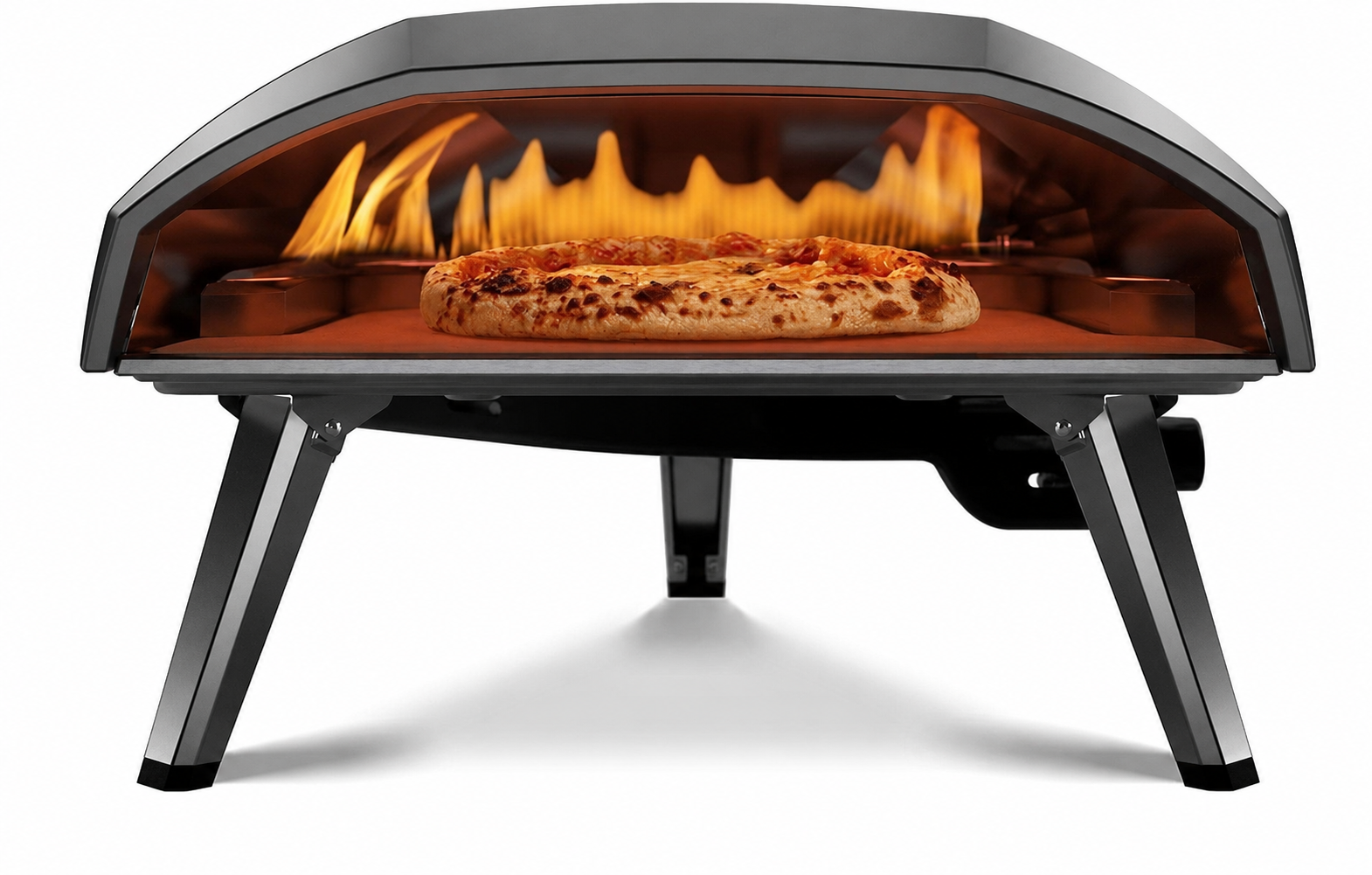  Koda 2 Pro Gas Pizza Oven – 18" Gas Powered Outdoor Oven with 28 mBar Regulator and Gas Hose, Gas powered Portable Pizza Oven - Black