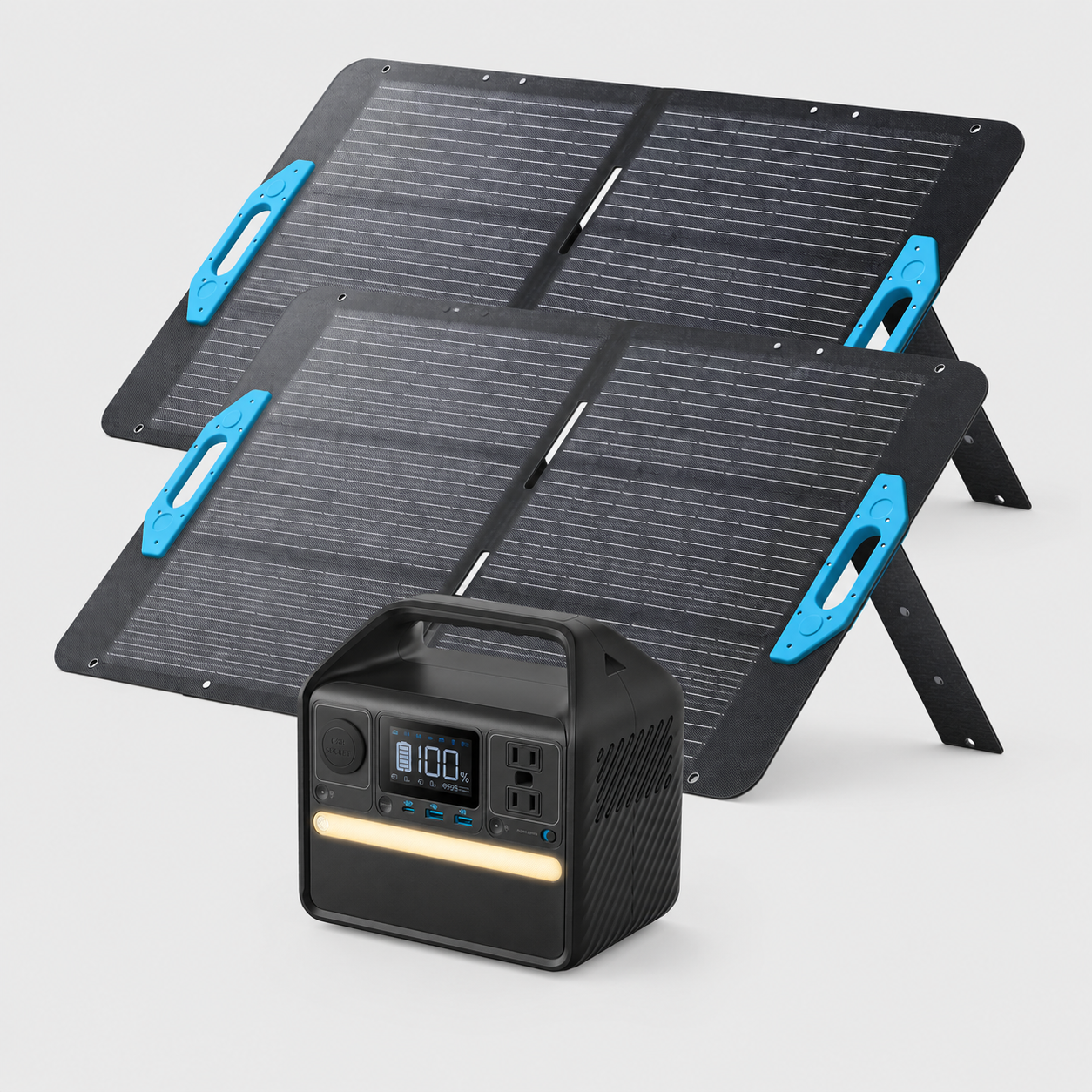 521 Portable Power Station -256Wh 6-Port PowerHouse, 300W (Peak 600W) Solar Generator (Solar Panel Optional), 2 AC Outlets, 60W USB-C PD Output