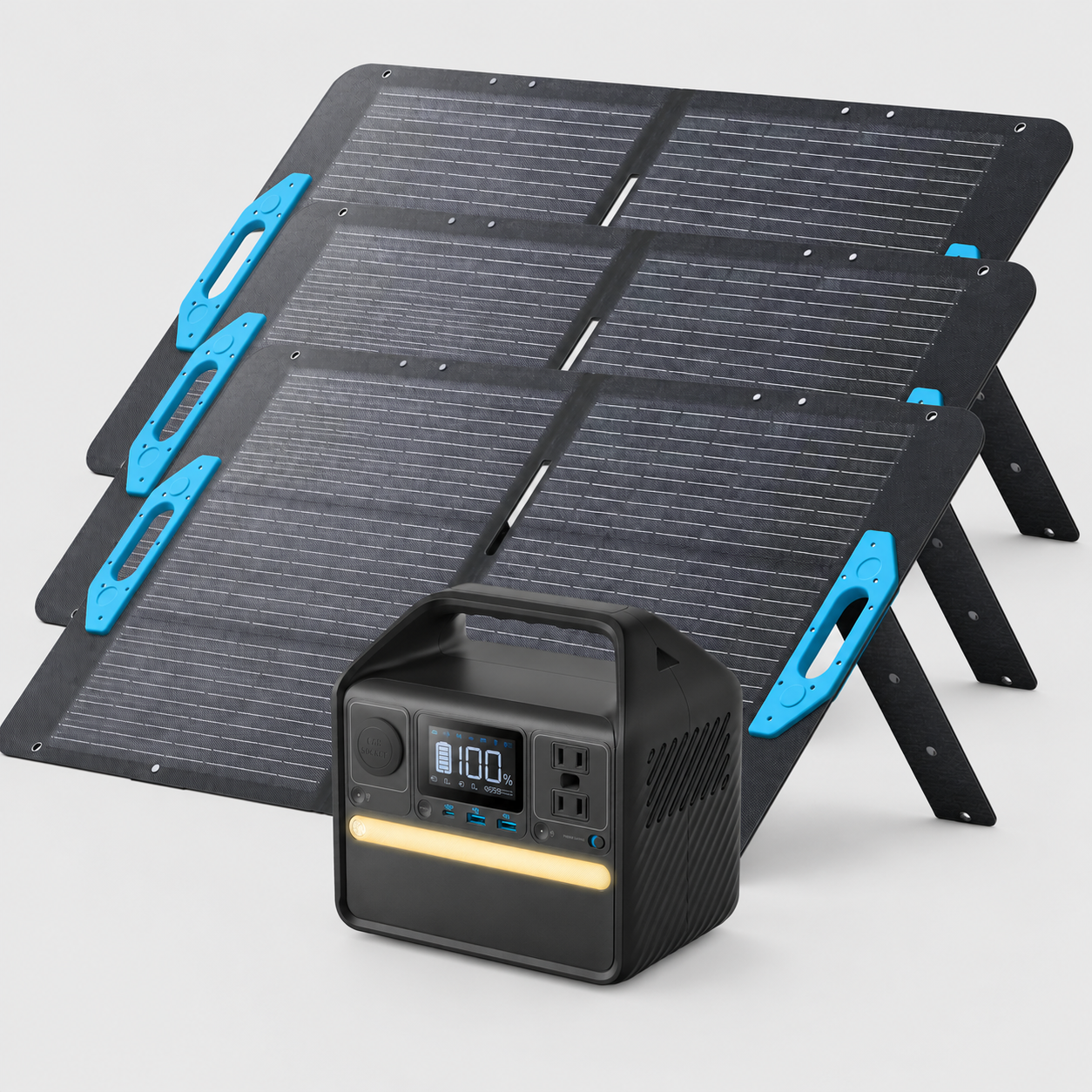 521 Portable Power Station -256Wh 6-Port PowerHouse, 300W (Peak 600W) Solar Generator (Solar Panel Optional), 2 AC Outlets, 60W USB-C PD Output